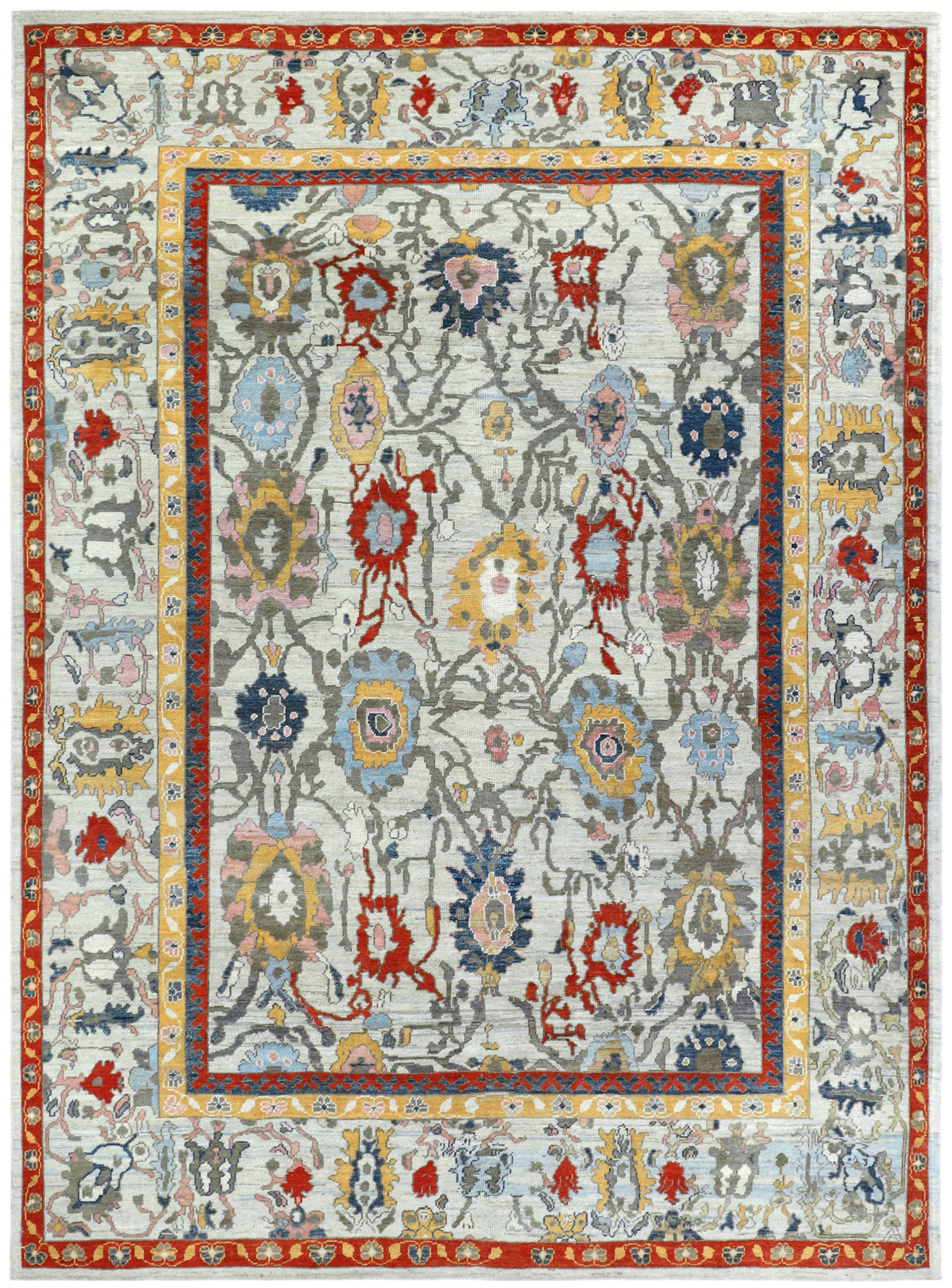 Thumbnail 6 for Turkey Oushak Tribal Rug 90758