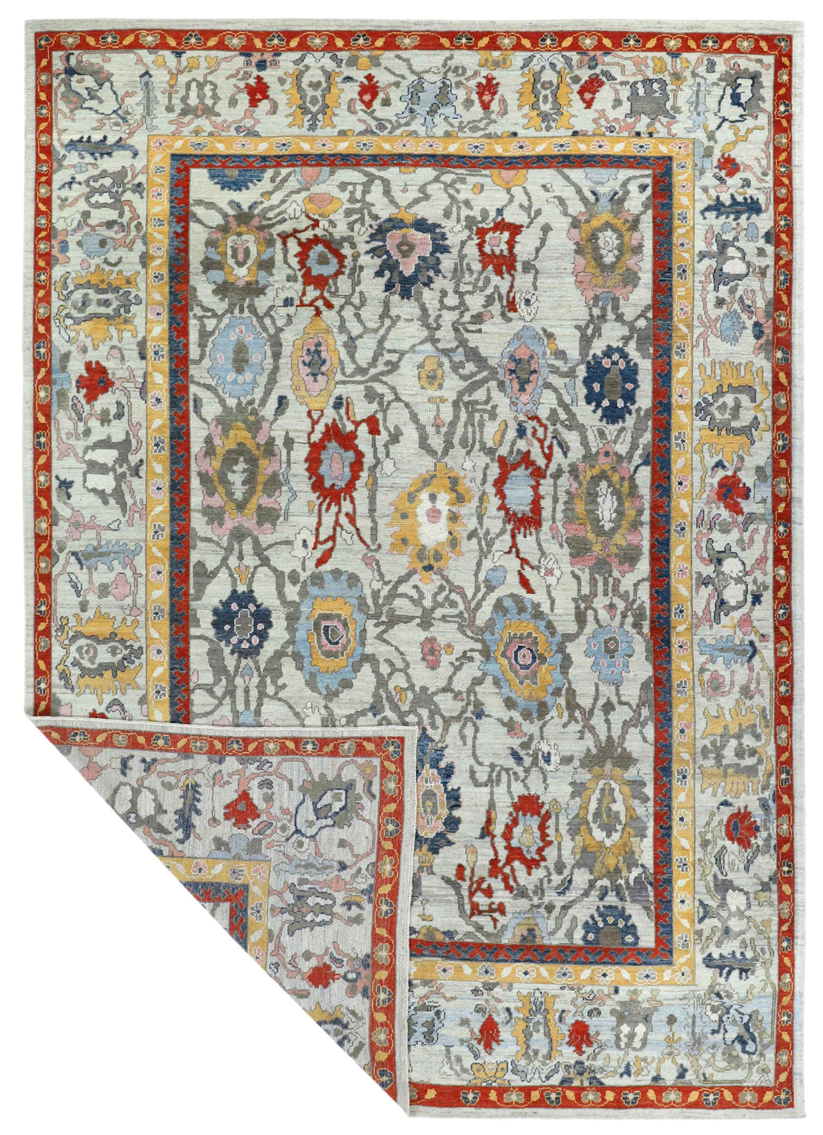 Thumbnail 2 for Turkey Oushak Tribal Rug 90758