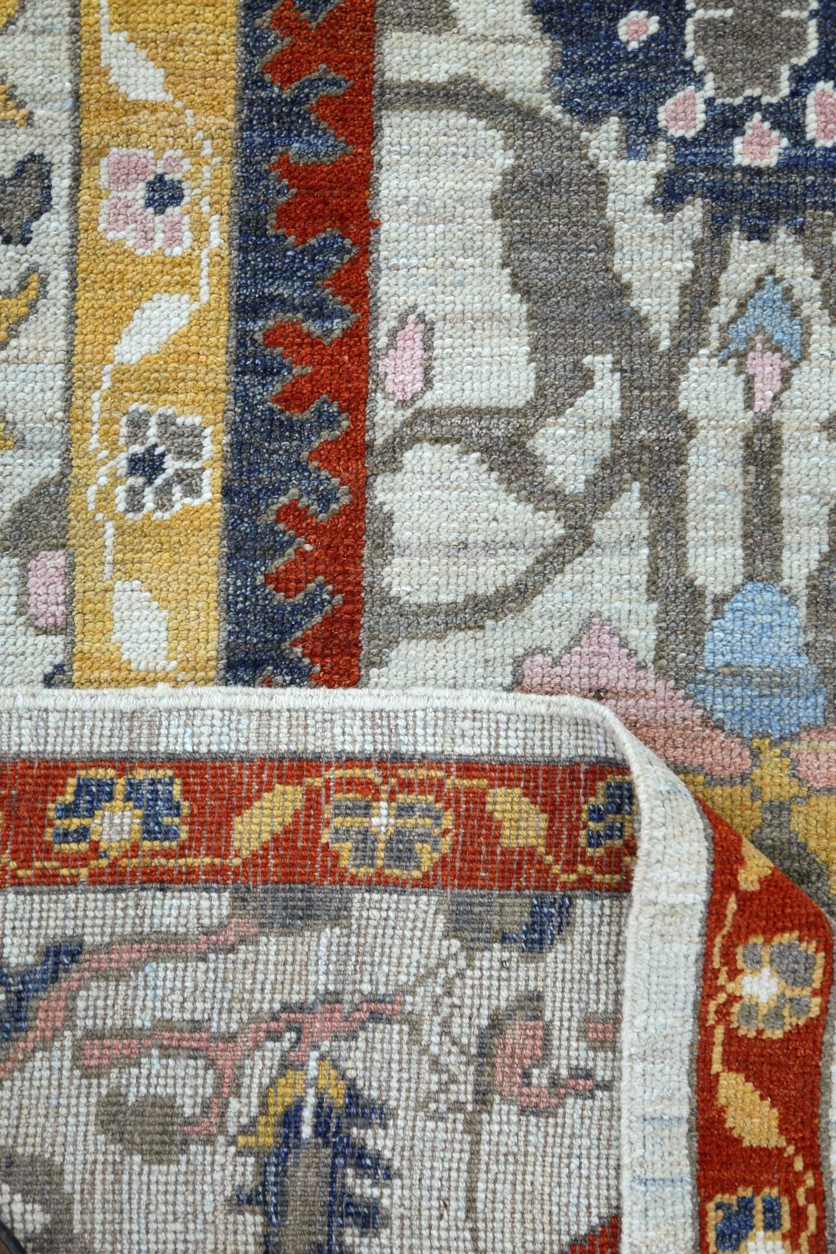 Thumbnail 9 for Turkey Oushak Tribal Rug 90758