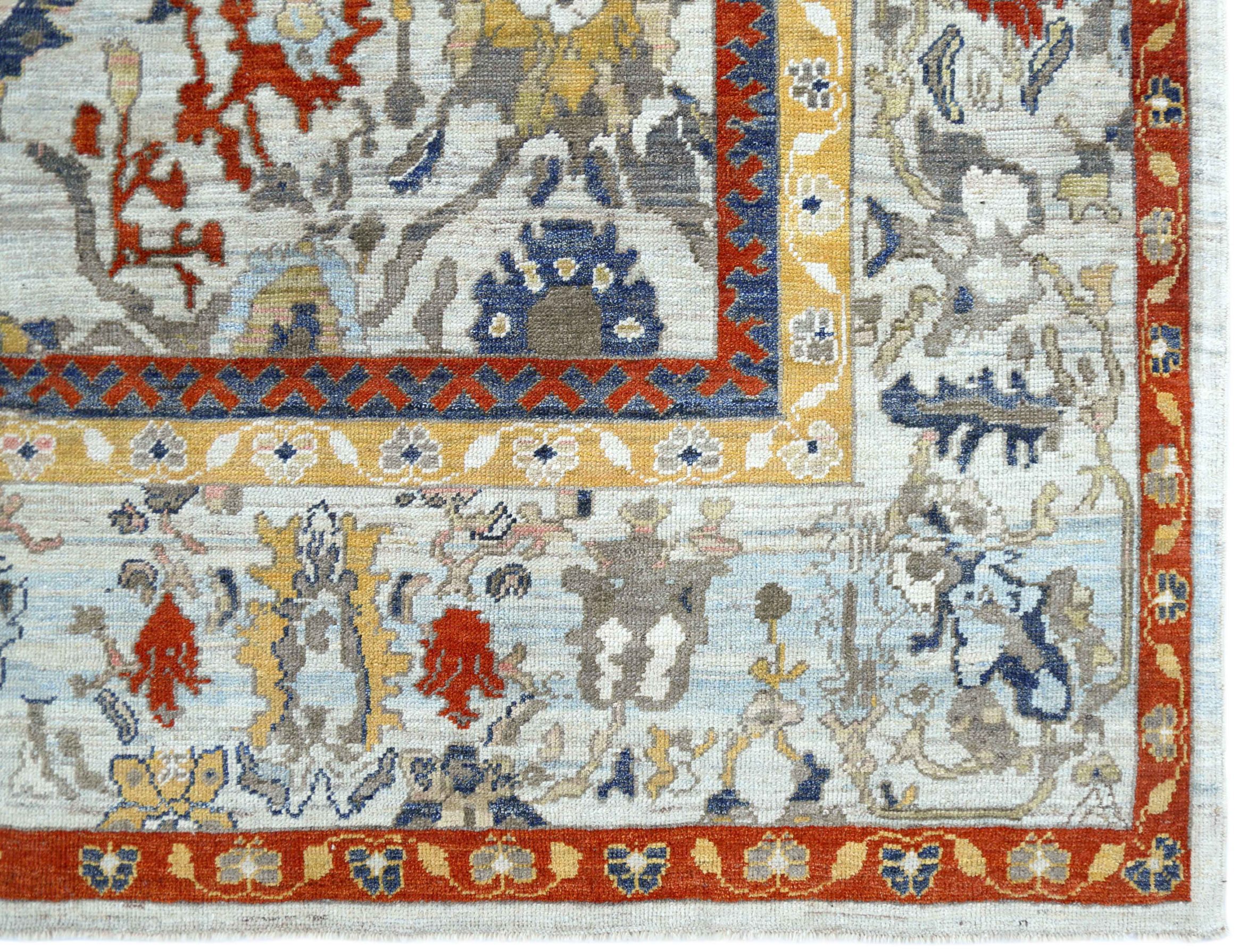 Thumbnail 12 for Turkey Oushak Tribal Rug 90758