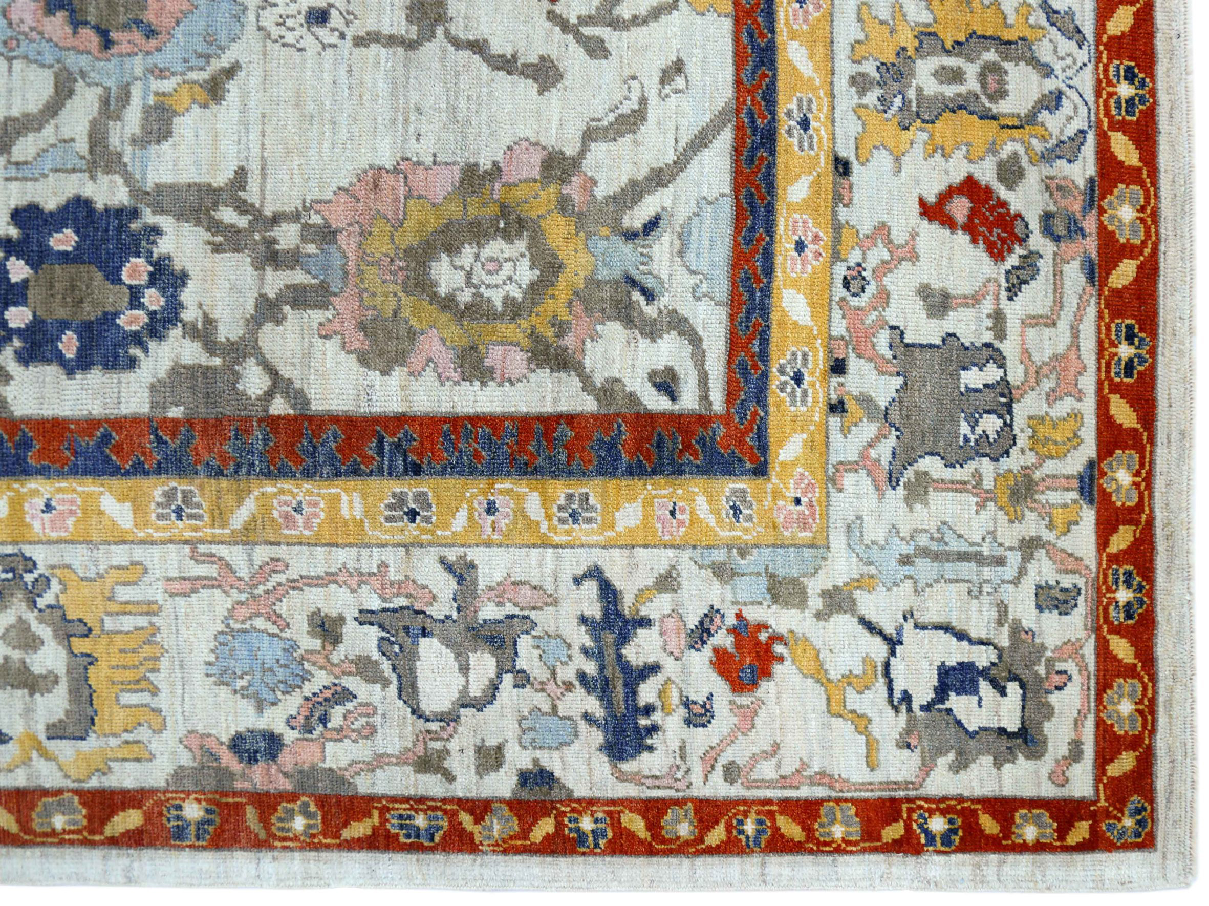 Thumbnail 5 for Turkey Oushak Tribal Rug 90758