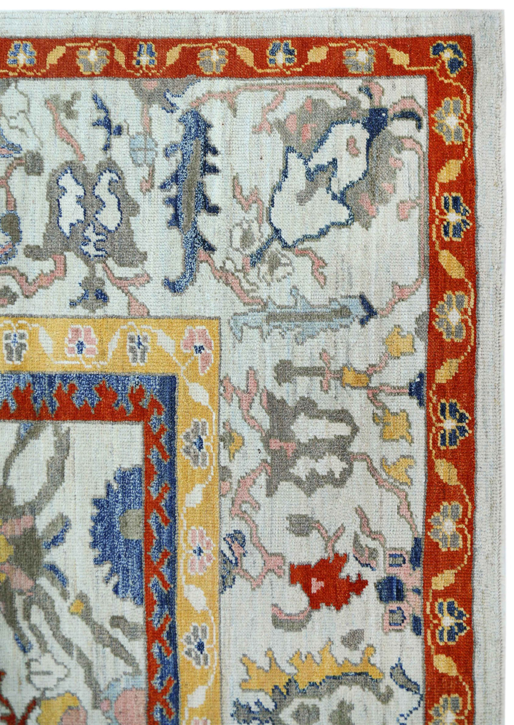 Thumbnail 3 for Turkey Oushak Tribal Rug 90758