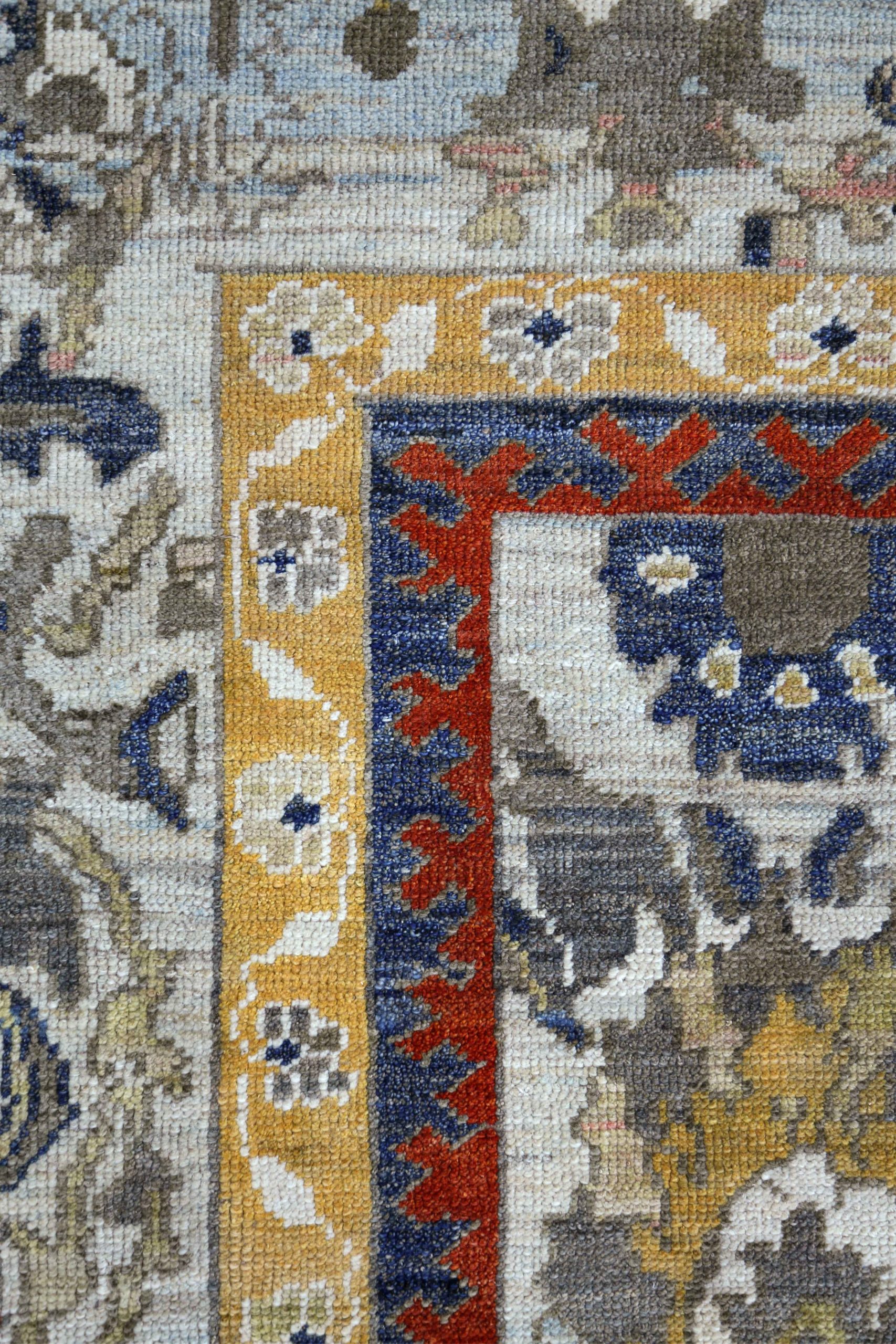 Thumbnail 8 for Turkey Oushak Tribal Rug 90758