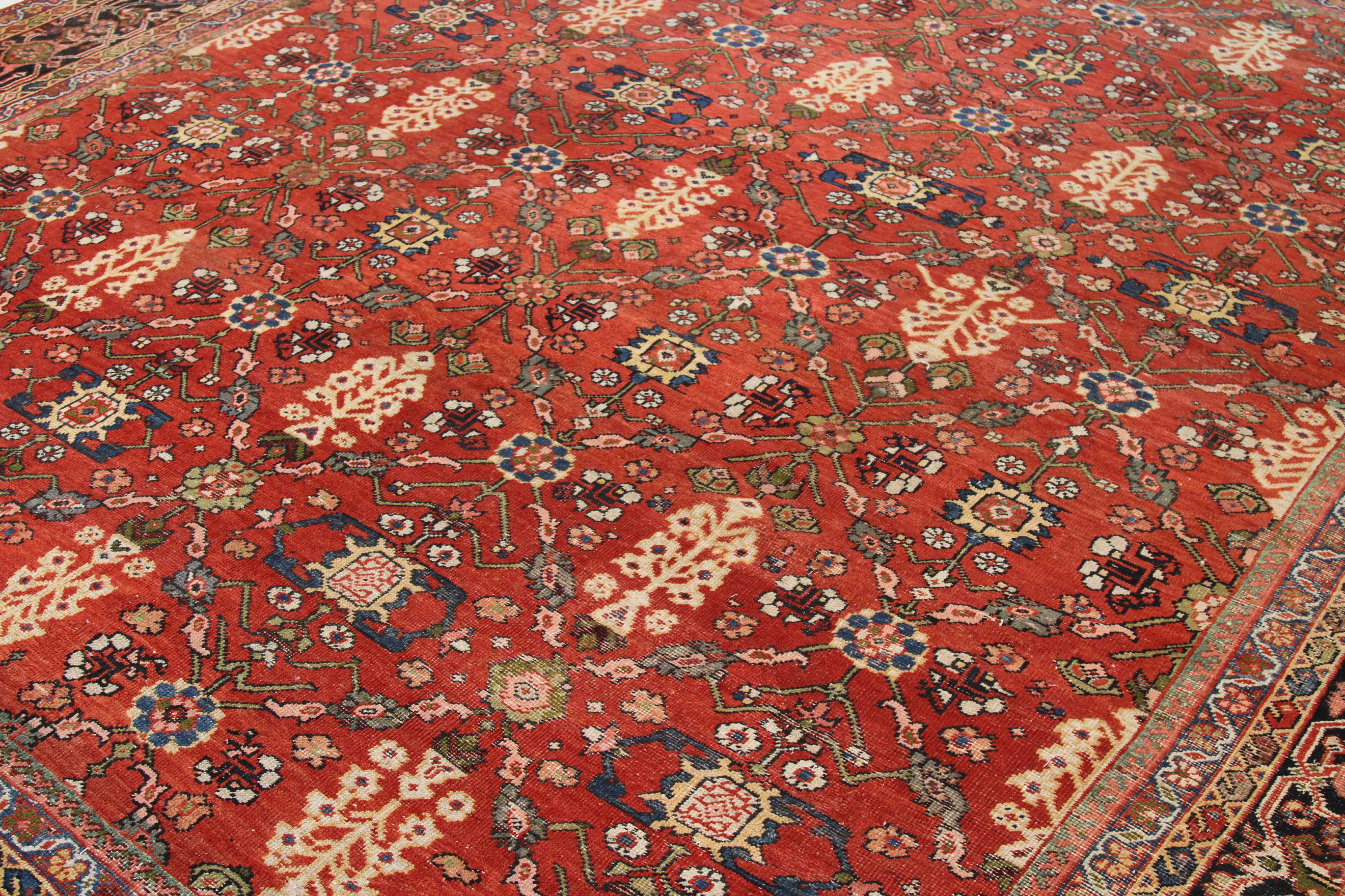 Thumbnail 8 for Antique Persian Meshkabad Traditional Rug 69748