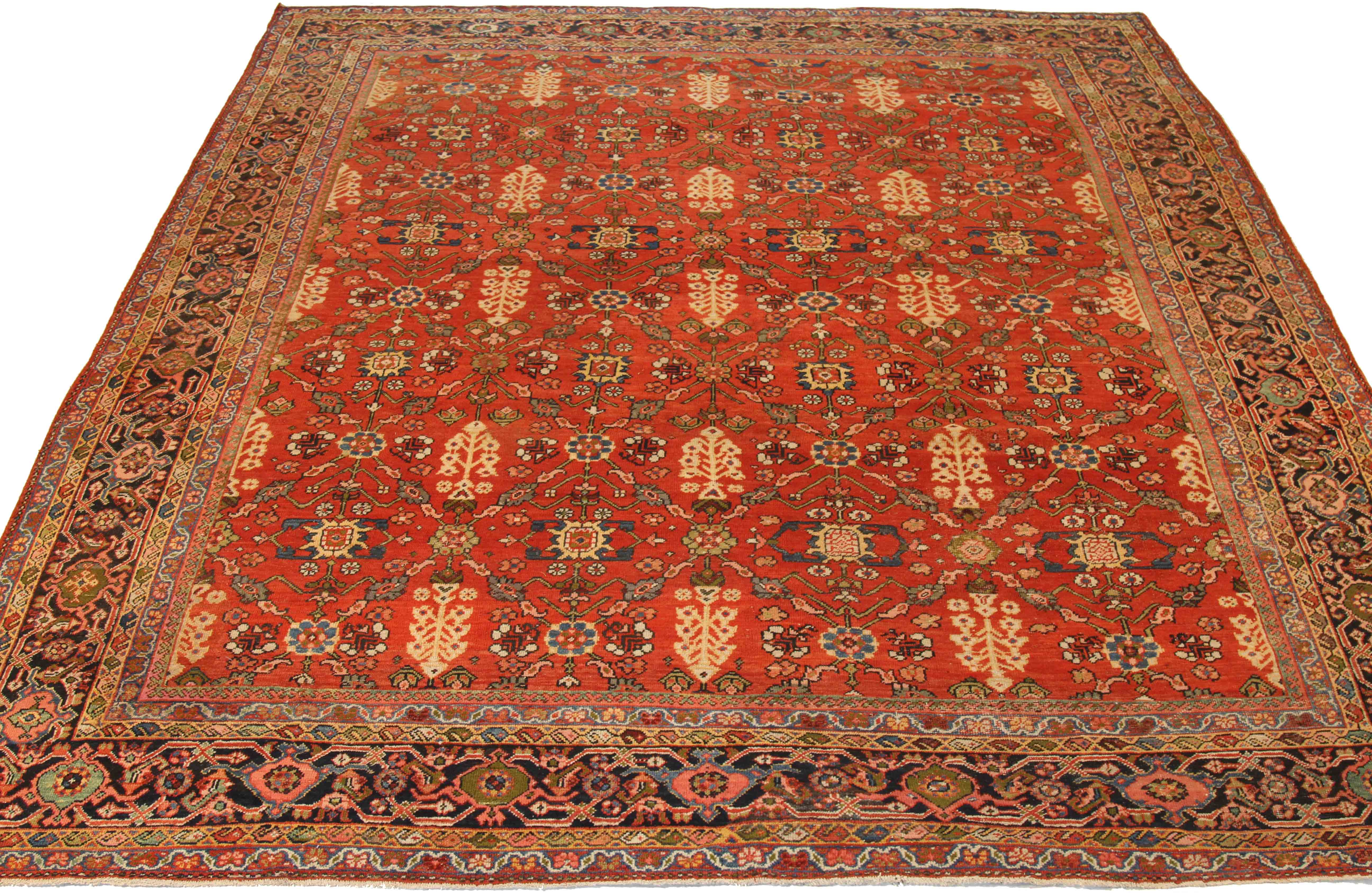 Thumbnail 9 for Antique Persian Meshkabad Traditional Rug 69748