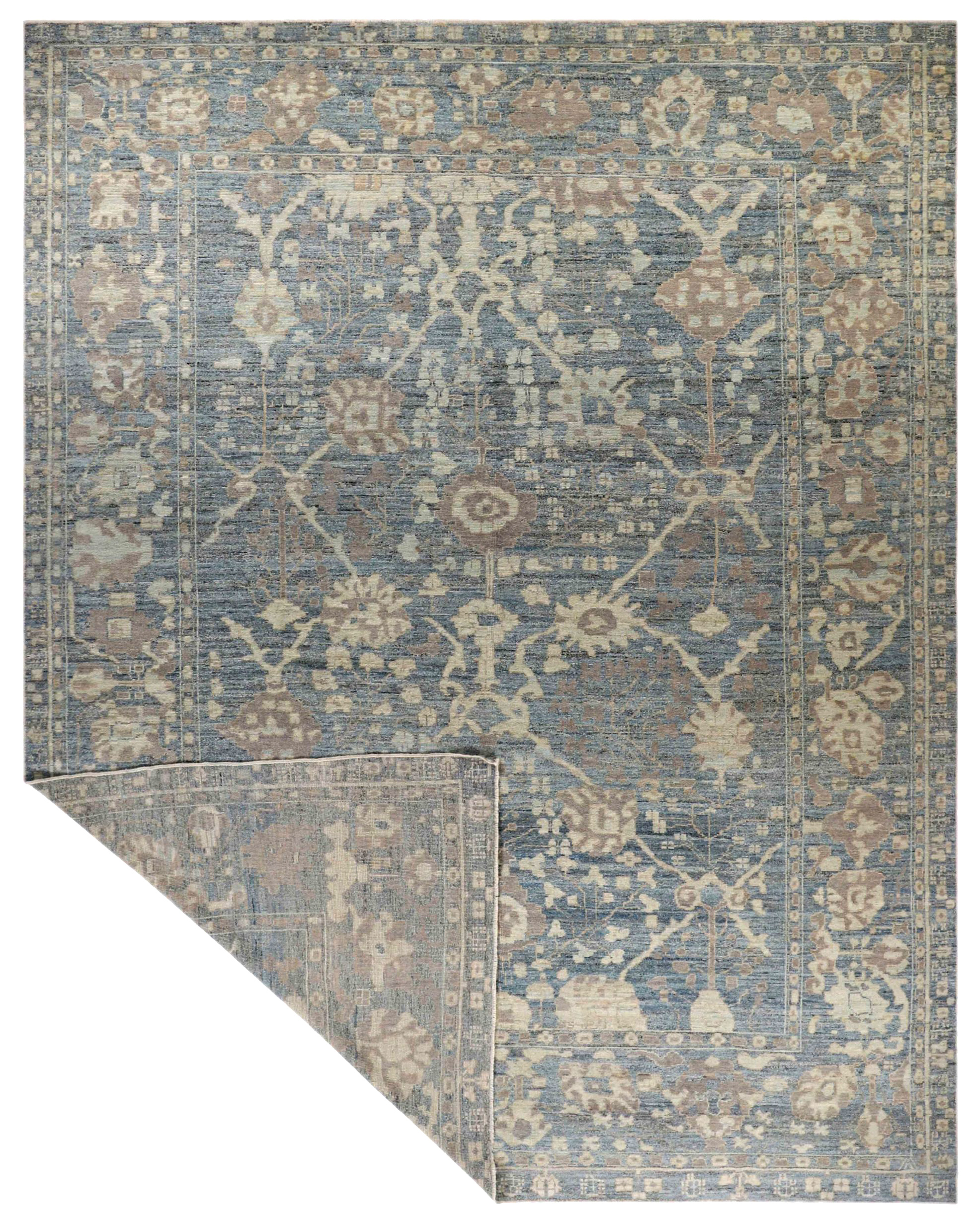 Thumbnail 3 for Turkey Oushak Tribal Rug 90754