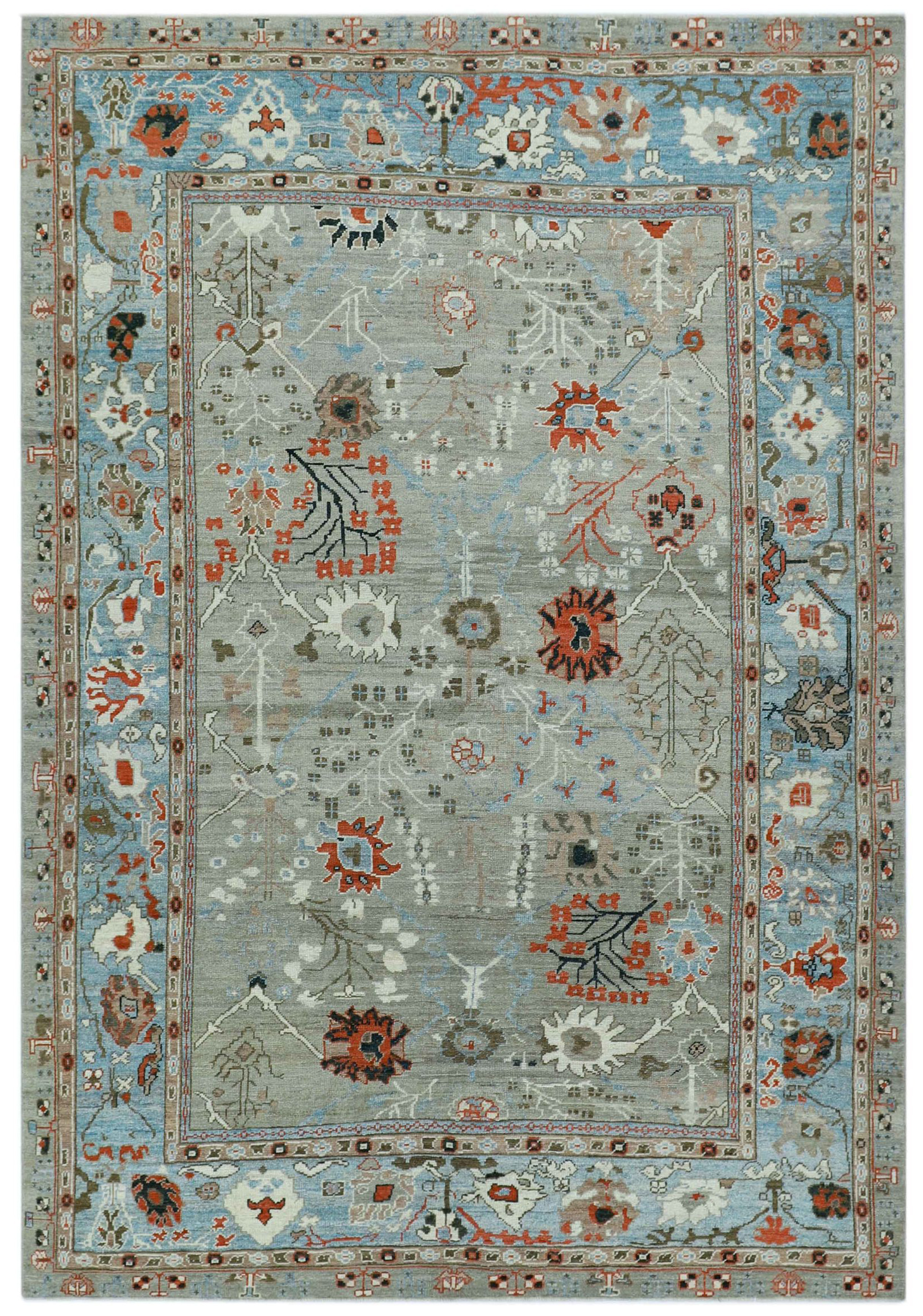 Thumbnail 4 for Turkey Oushak Tribal Rug 90748