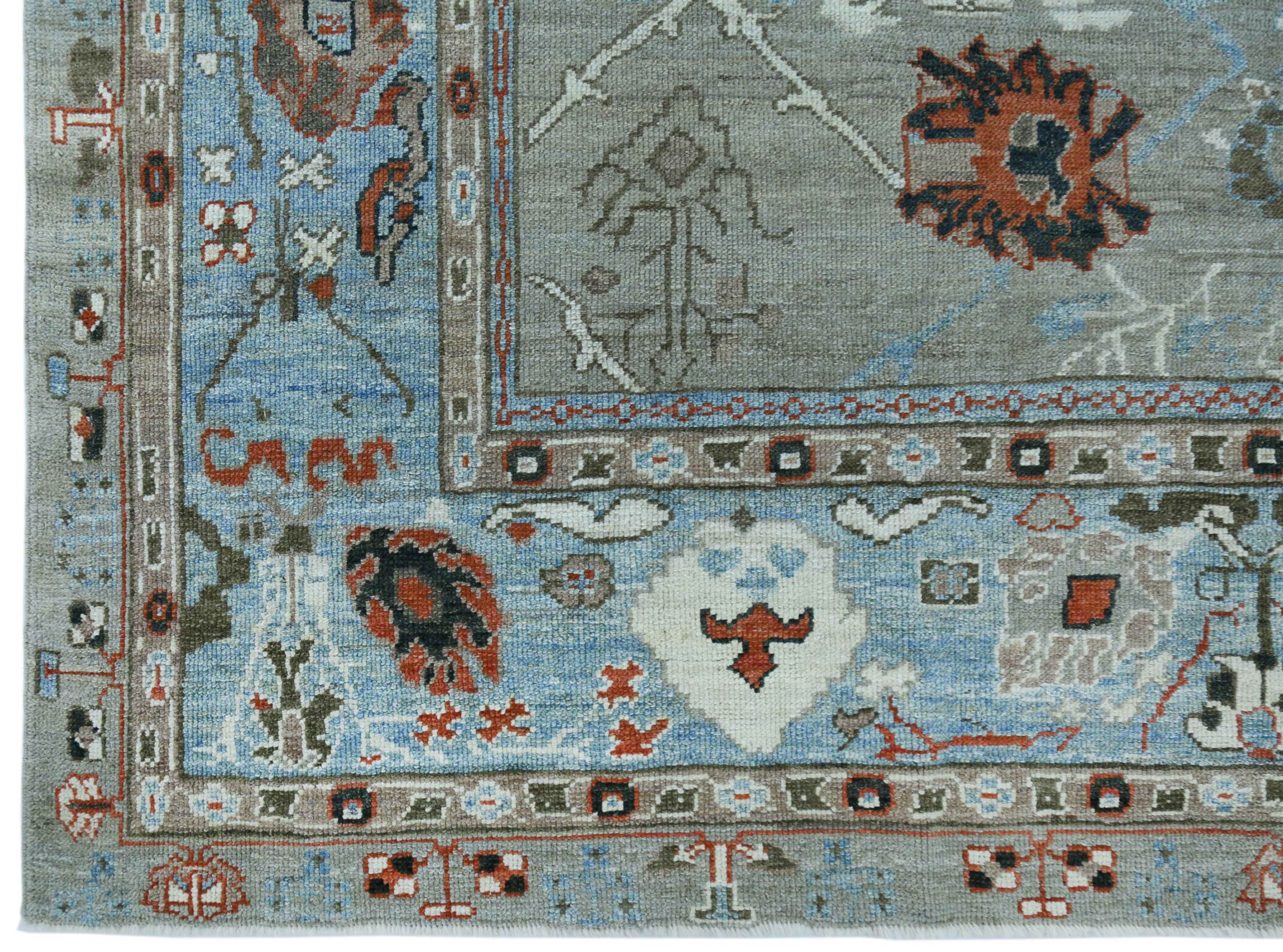 Thumbnail 9 for Turkey Oushak Tribal Rug 90748