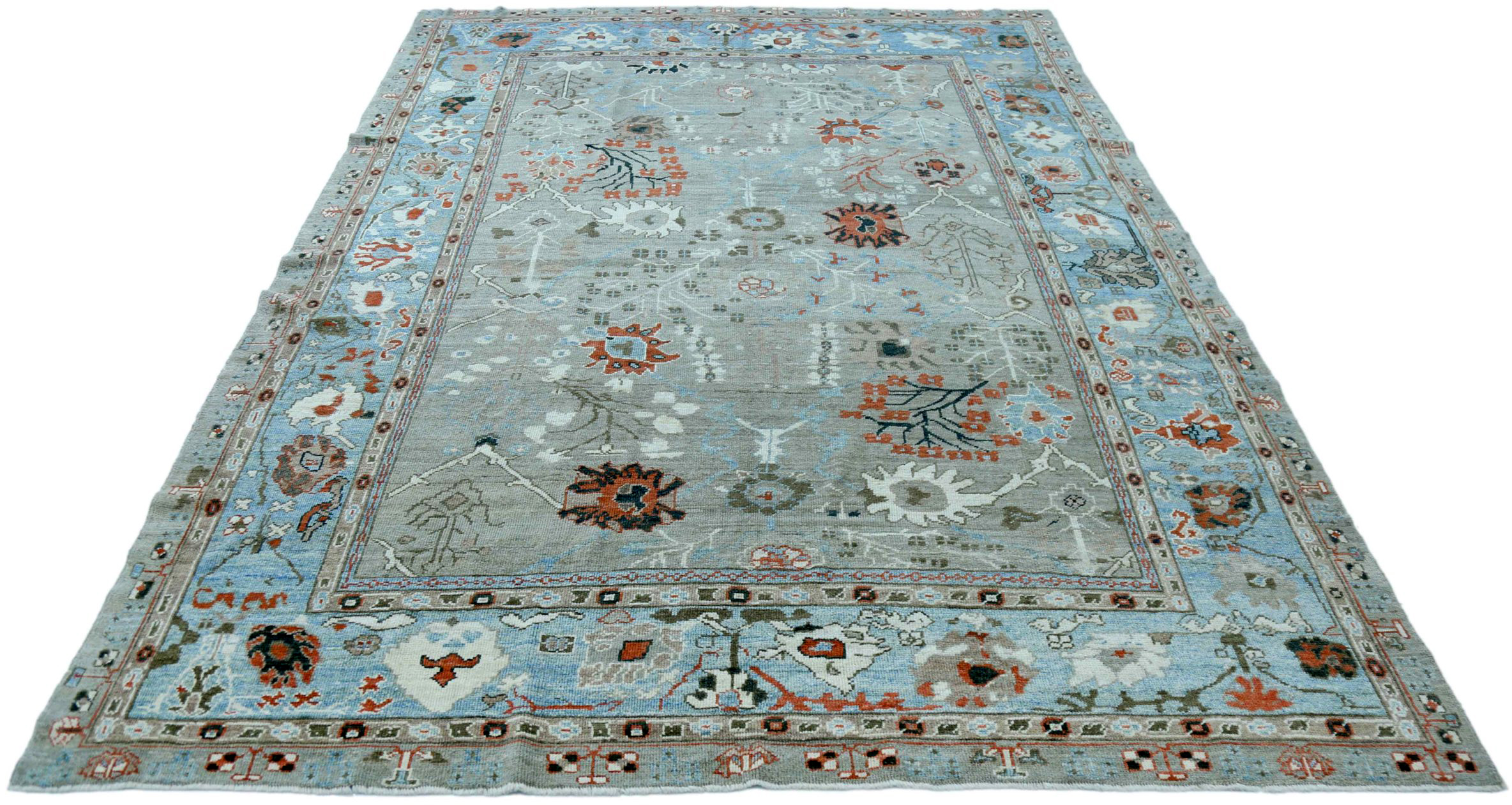 Thumbnail 5 for Turkey Oushak Tribal Rug 90748