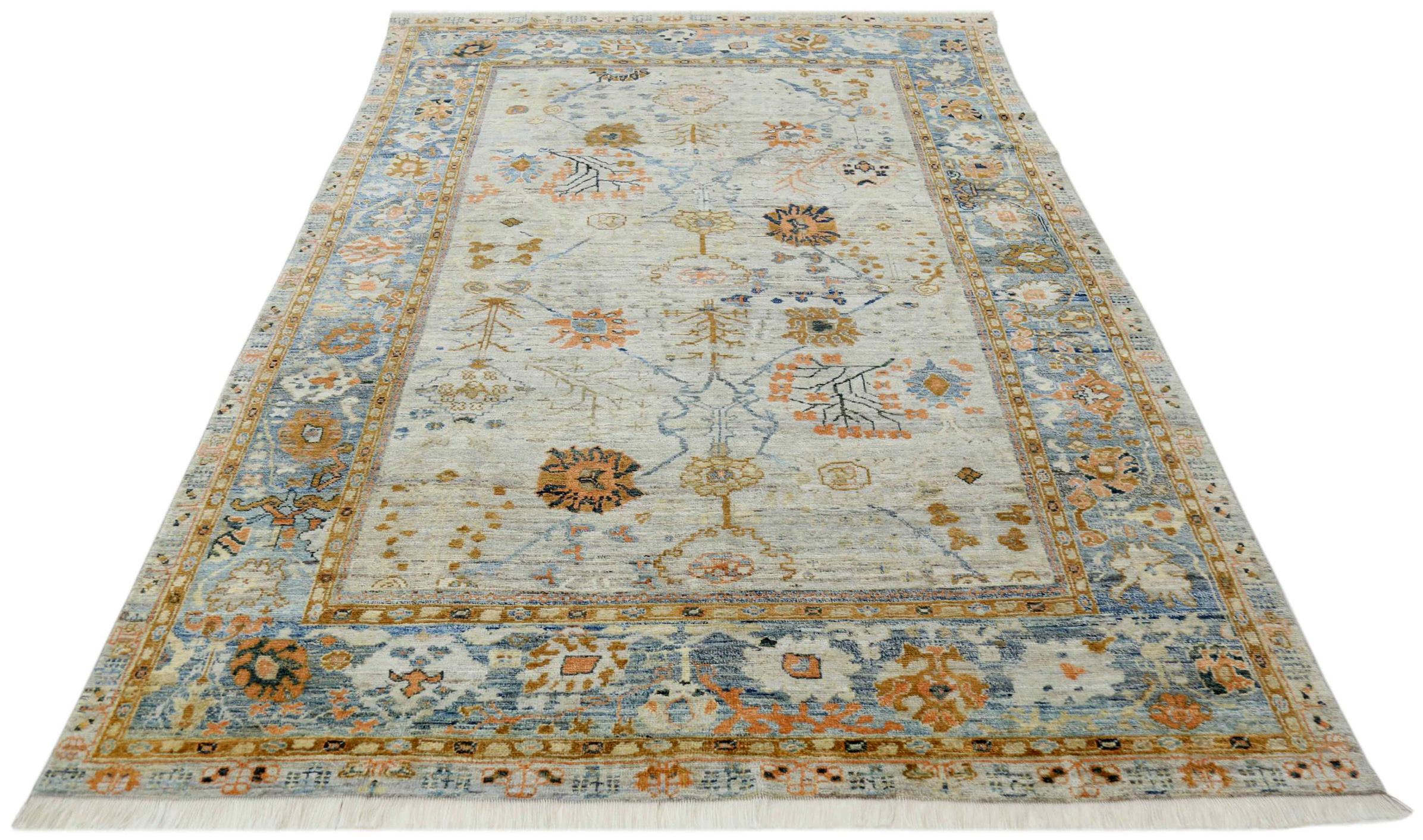 Thumbnail 5 for Turkey Oushak Tribal Rug 90747