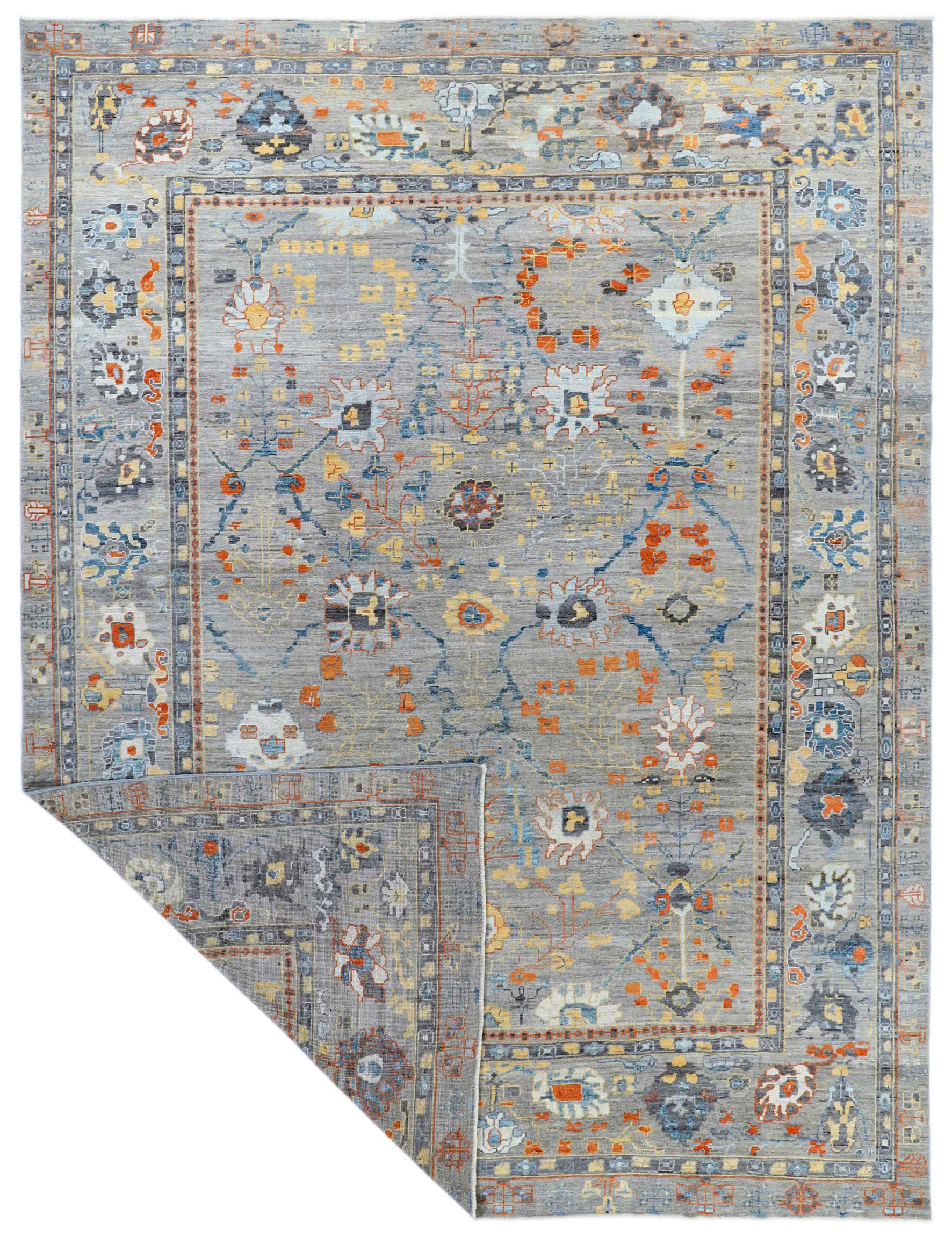 Thumbnail 3 for Turkey Oushak Traditional Rug 90743