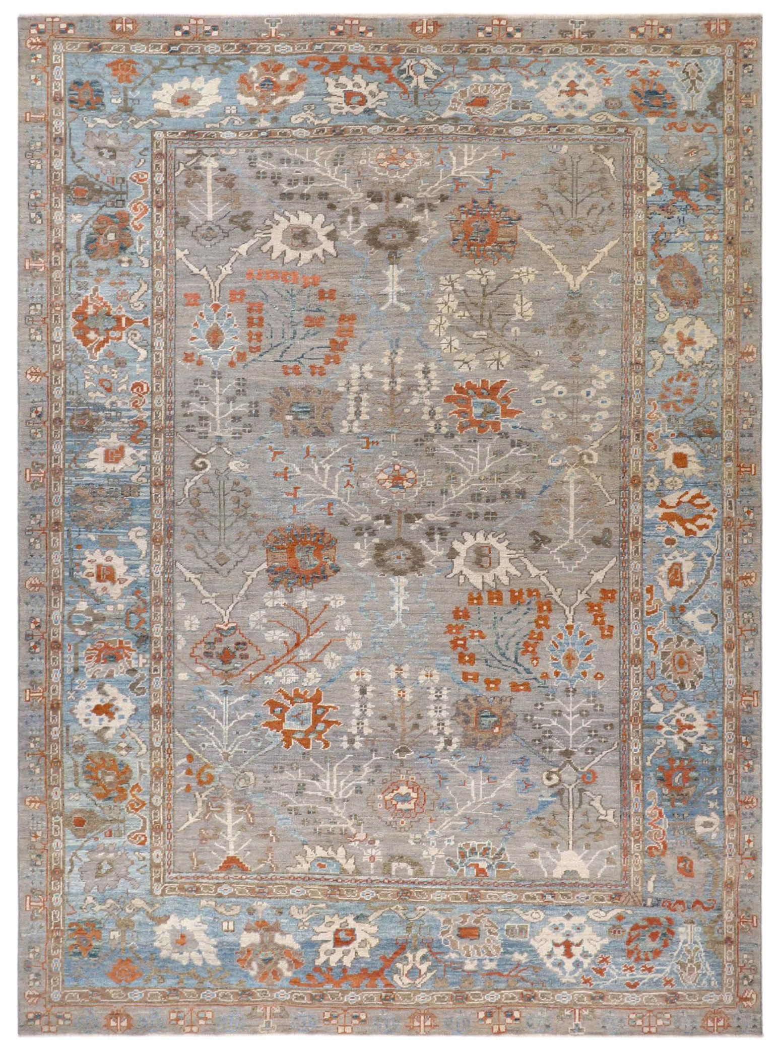 Thumbnail 2 for Turkey Oushak Tribal Rug 90738