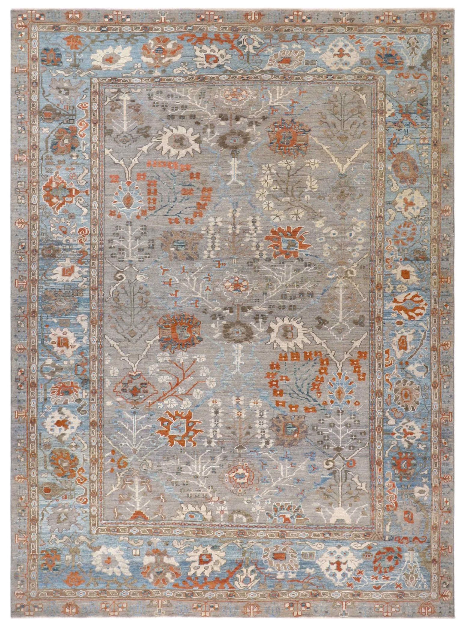 Thumbnail 13 for Turkey Oushak Tribal Rug 90738