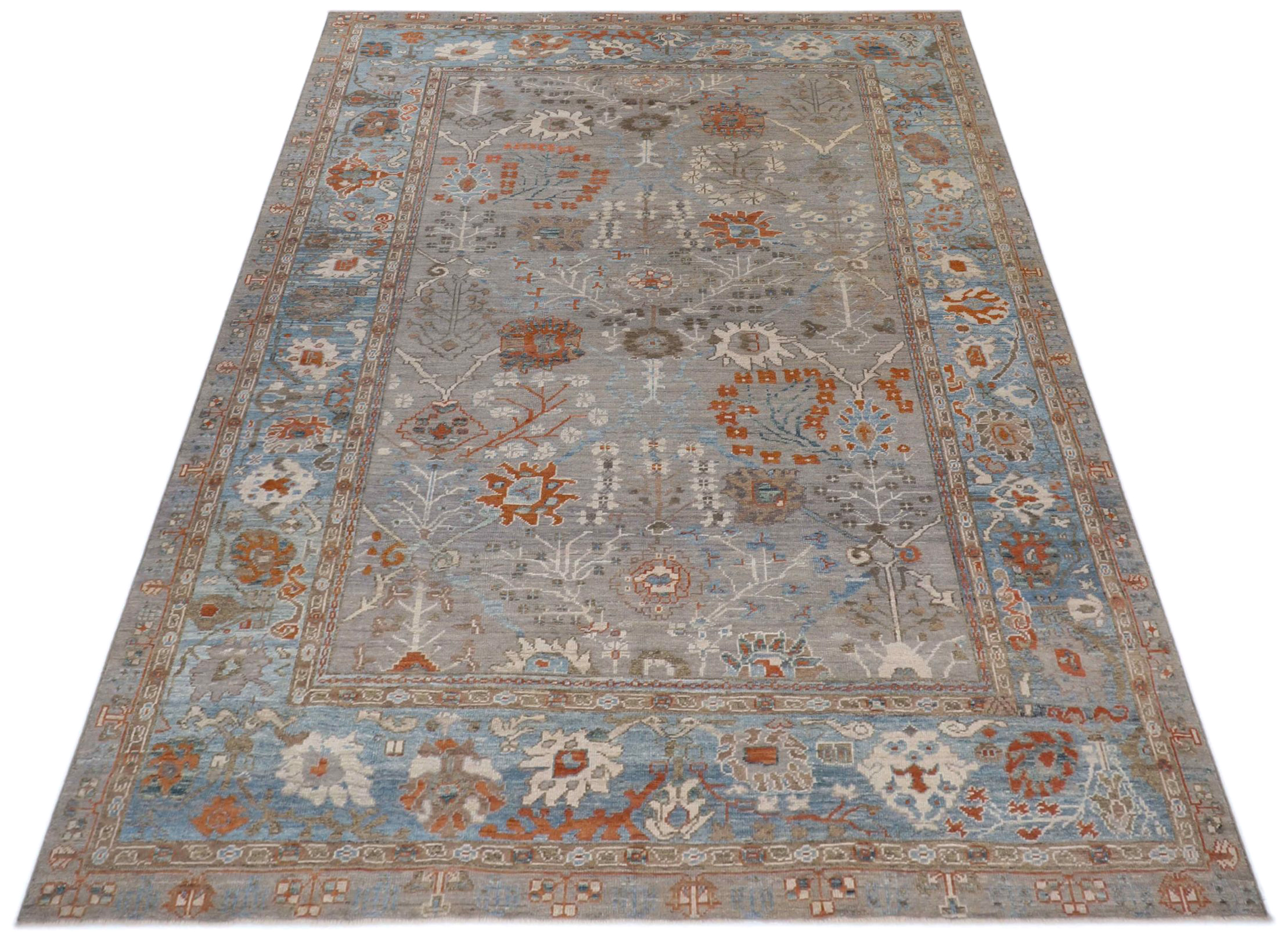 Thumbnail 4 for Turkey Oushak Tribal Rug 90738