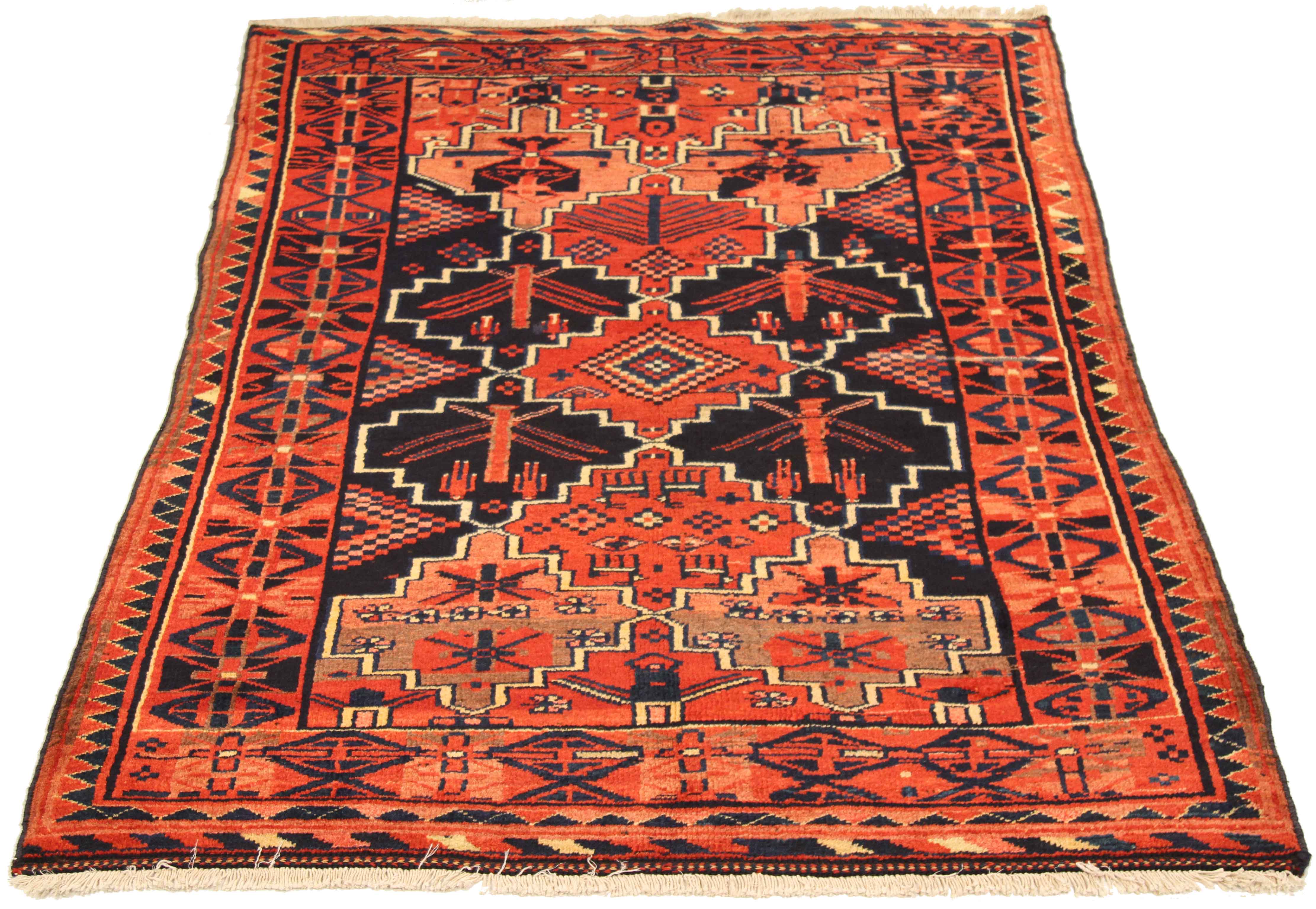 Thumbnail 4 for Antique Persian Kurdish Traditional Rug 75026