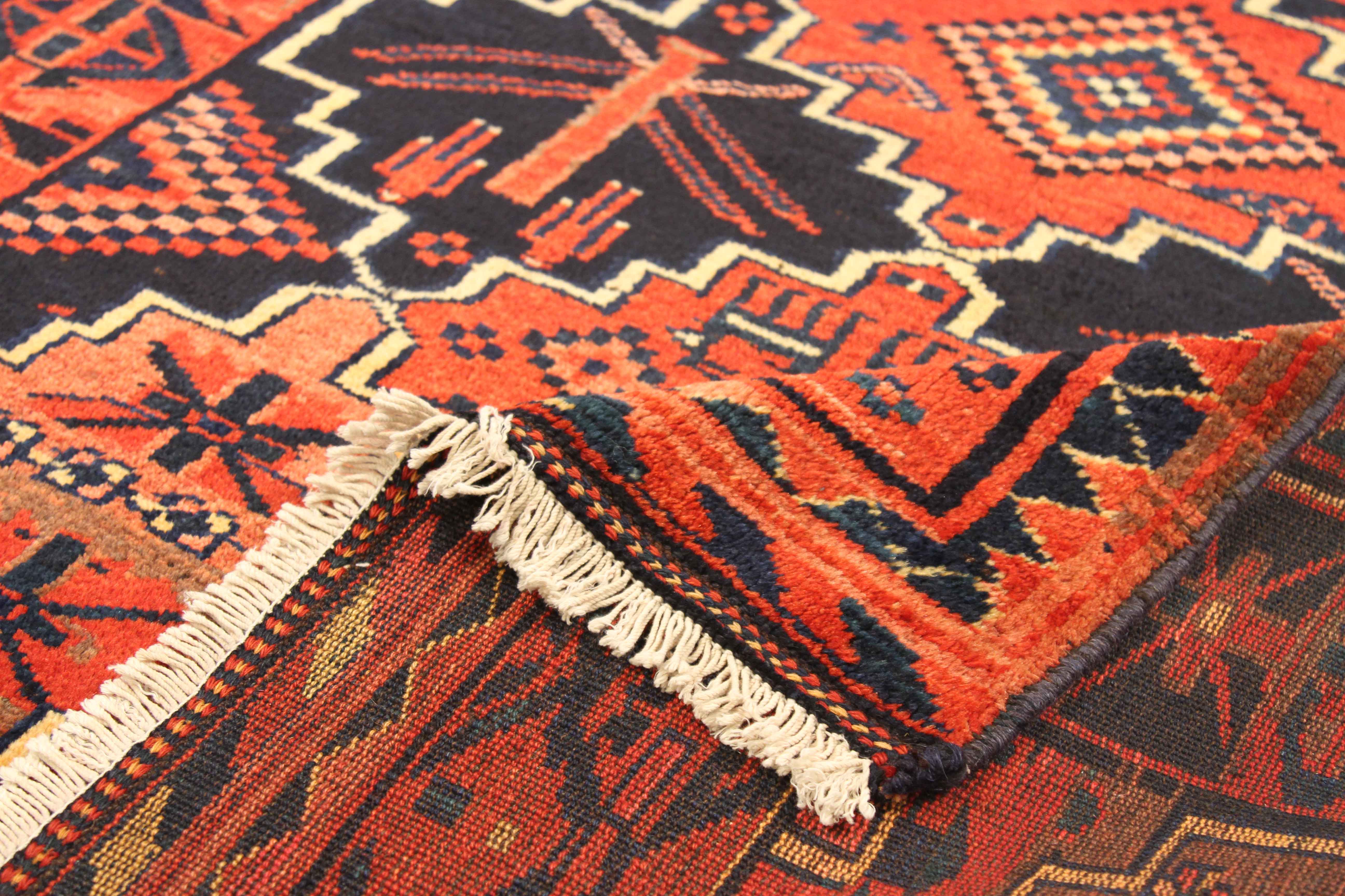 Thumbnail 2 for Antique Persian Kurdish Traditional Rug 75026