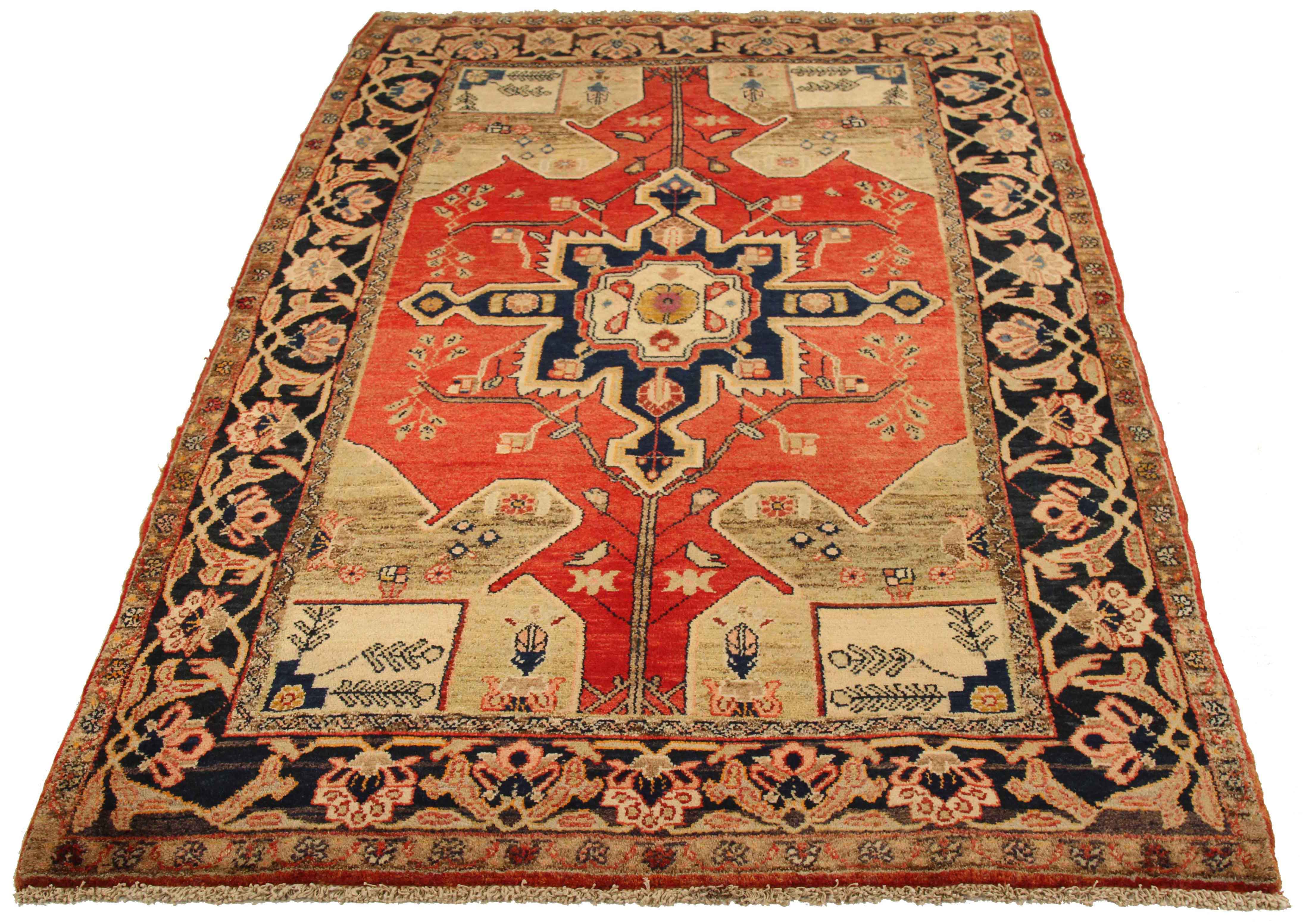 Thumbnail 4 for Antique Persian Kurdish Traditional Rug 75027