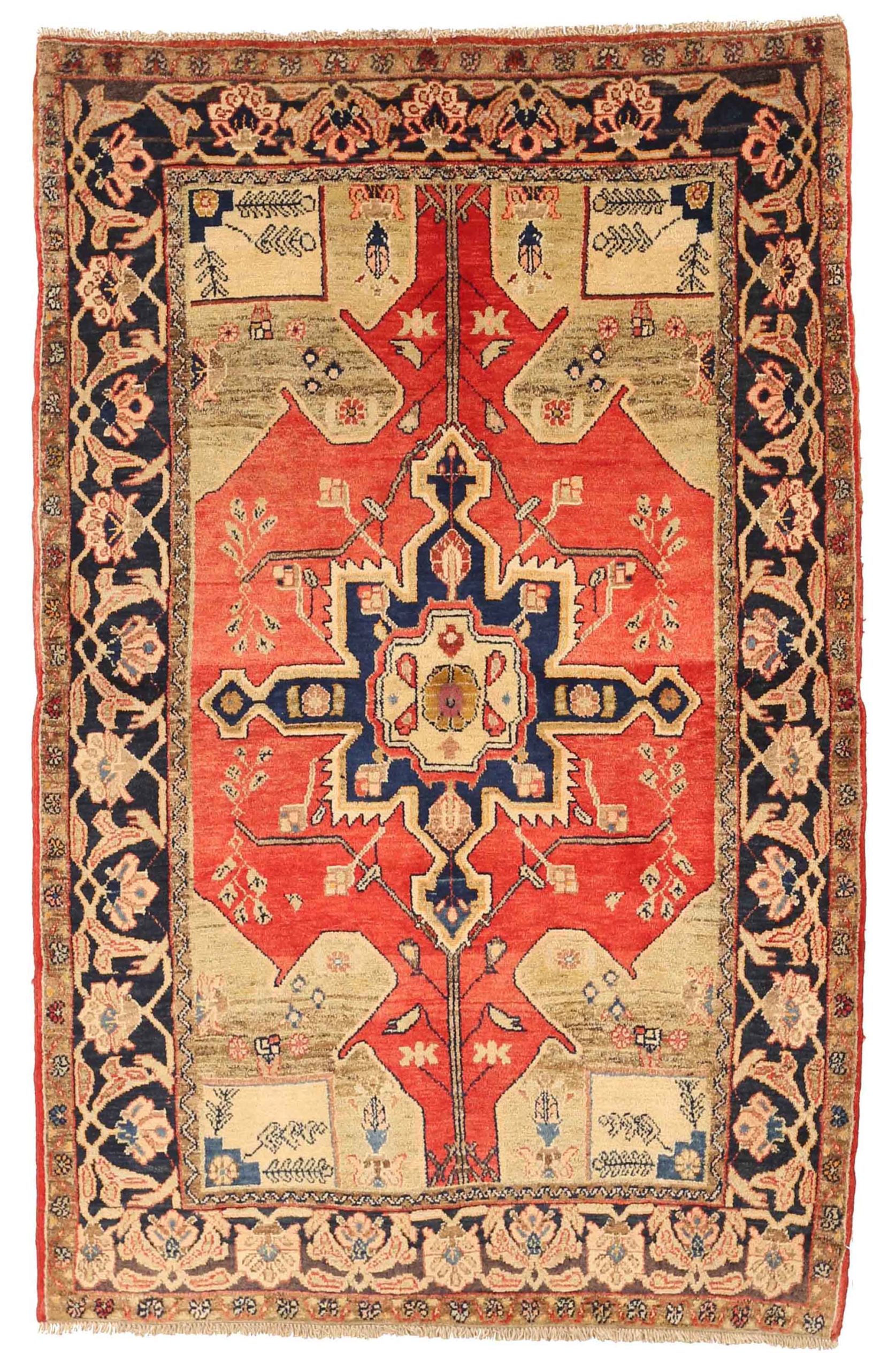 Thumbnail 3 for Antique Persian Kurdish Traditional Rug 75027