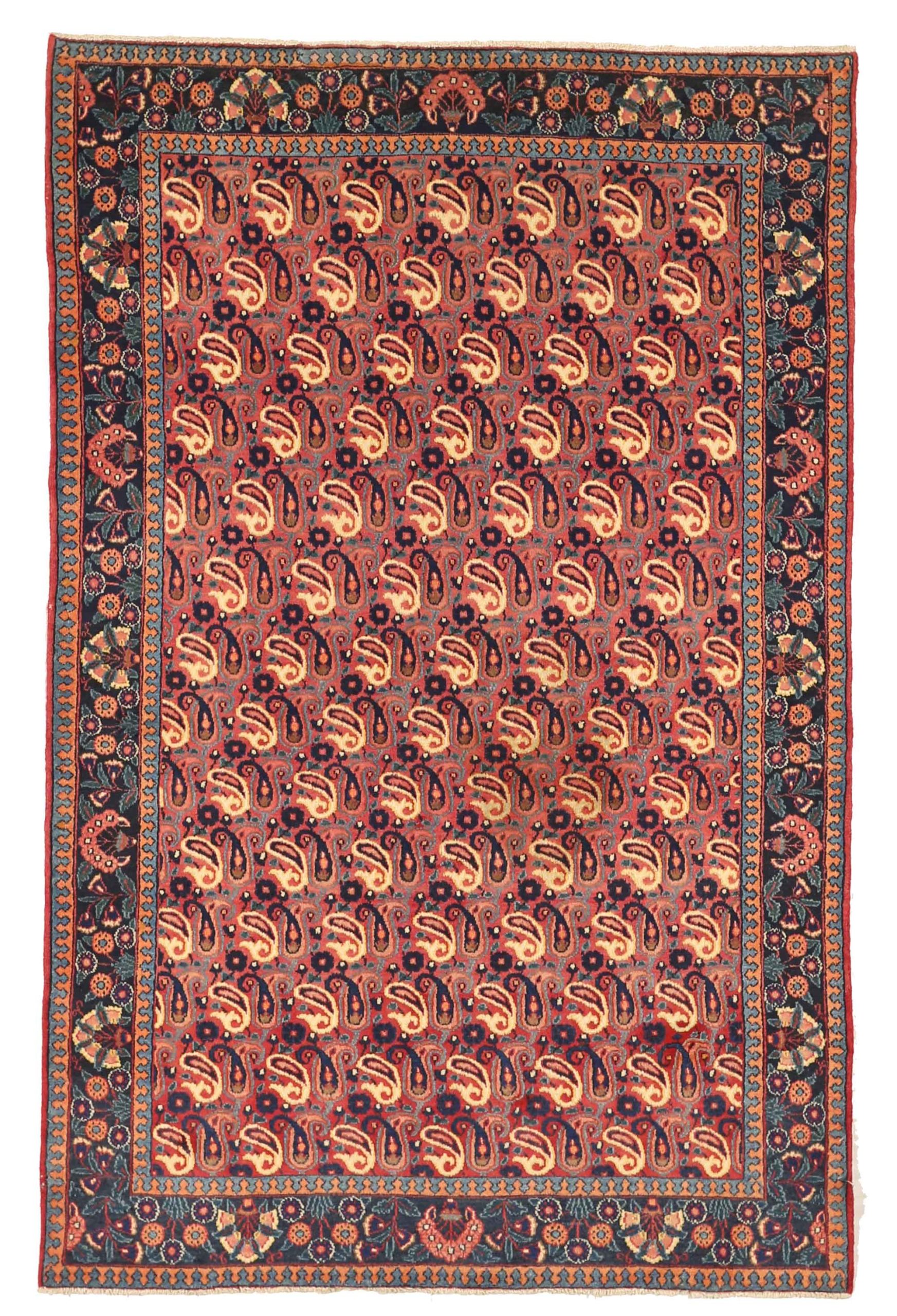 Thumbnail 6 for Antique Persian Mashad Traditional Rug 75028