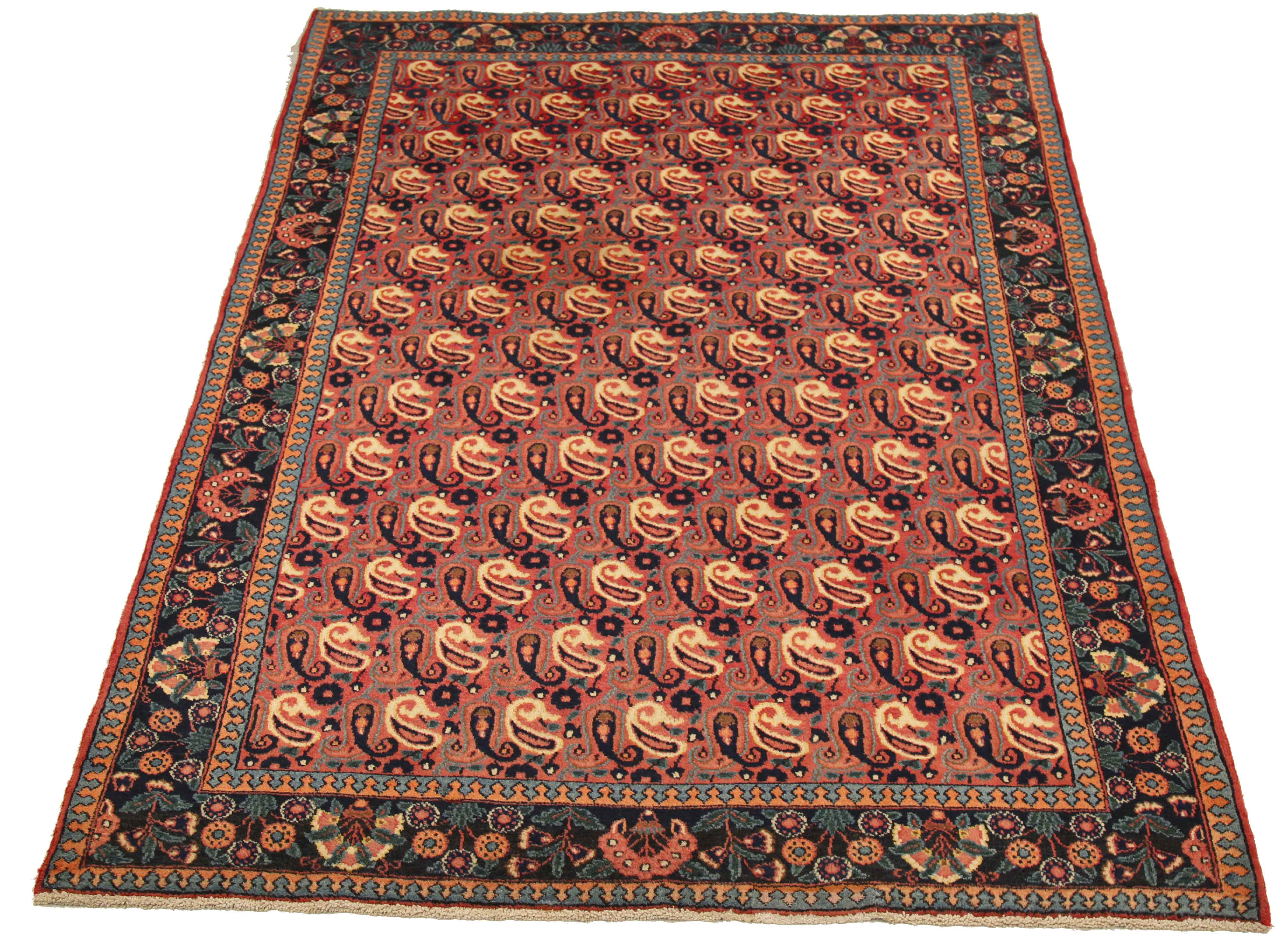 Thumbnail 7 for Antique Persian Mashad Traditional Rug 75028