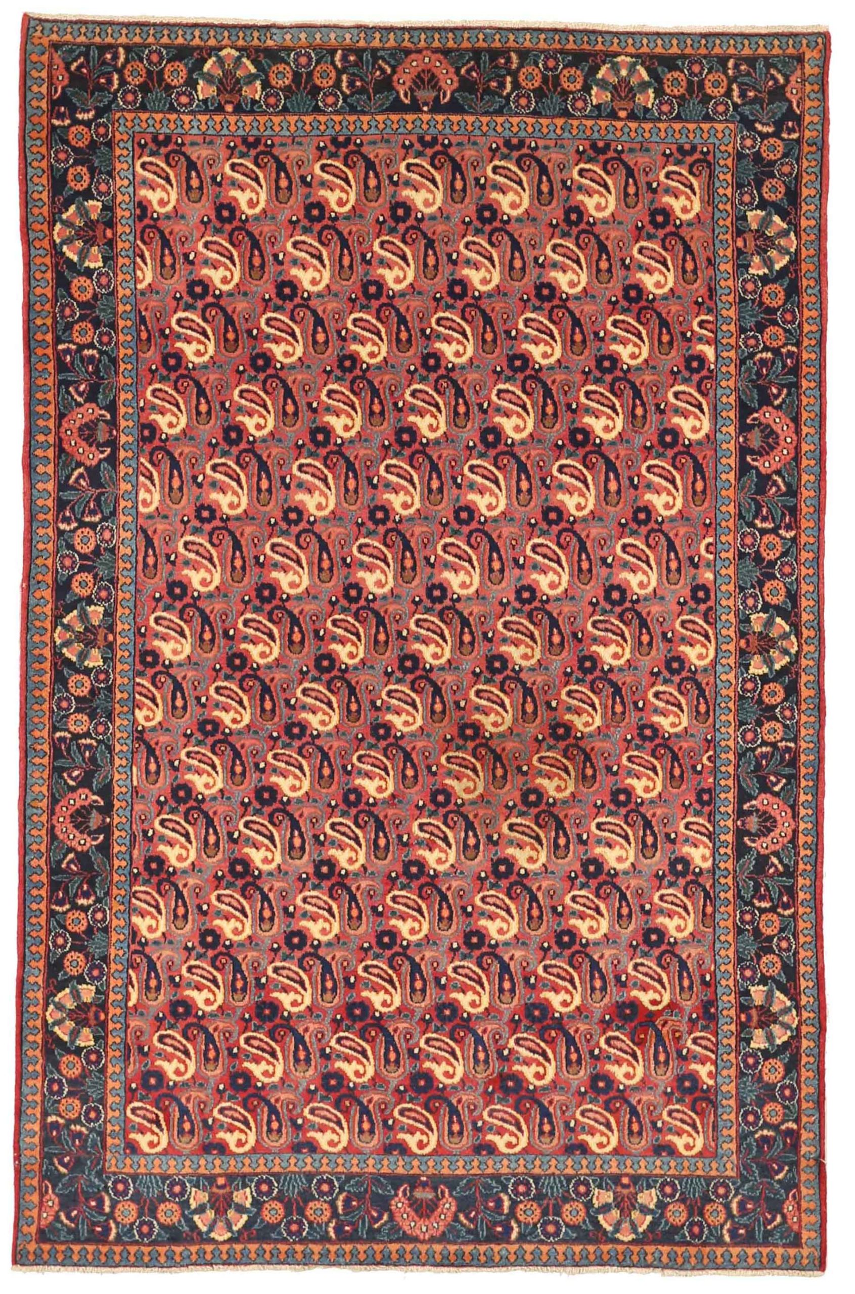 Thumbnail 5 for Antique Persian Mashad Traditional Rug 75028