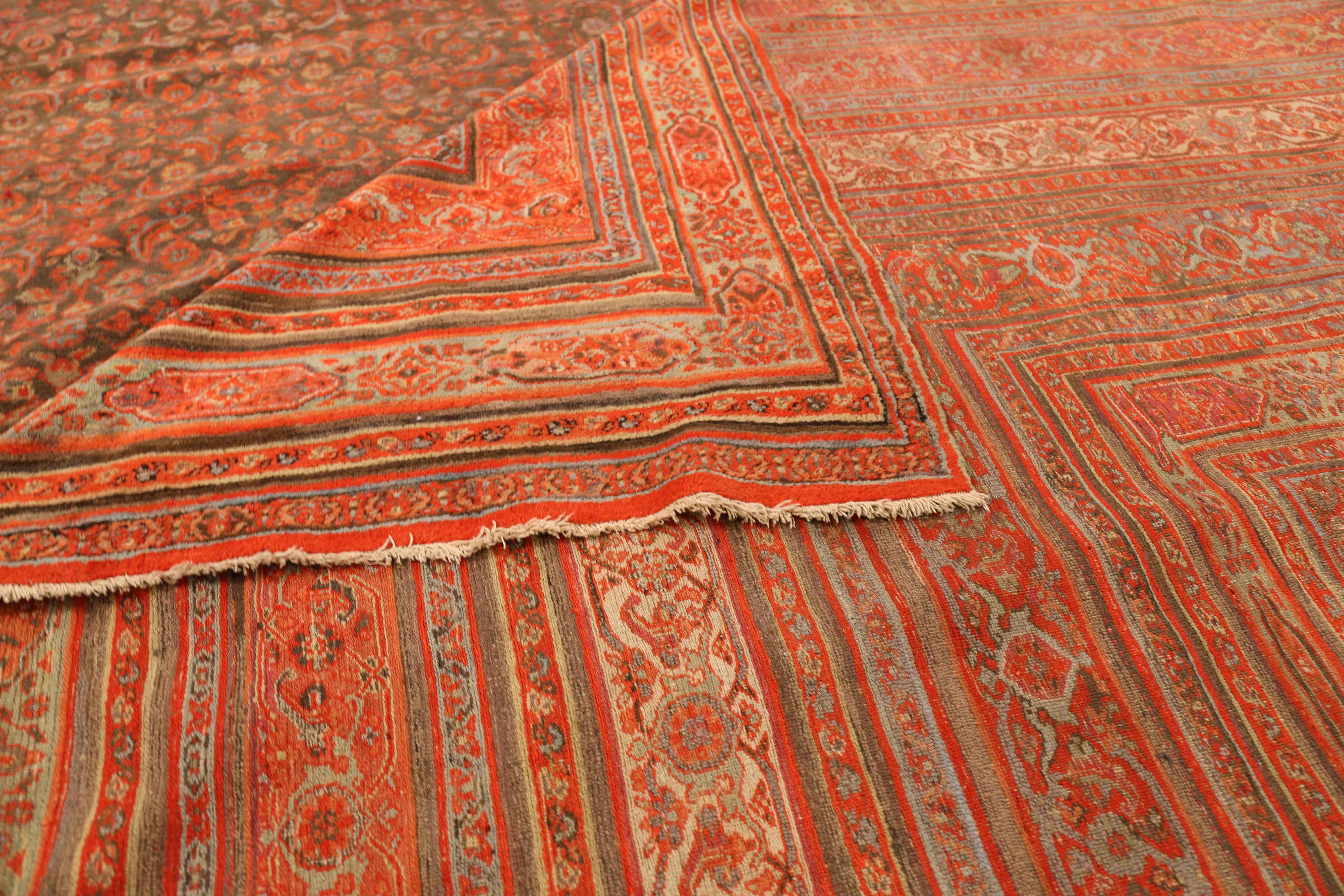 Thumbnail 5 for Antique Persian Traditional Rug 74194