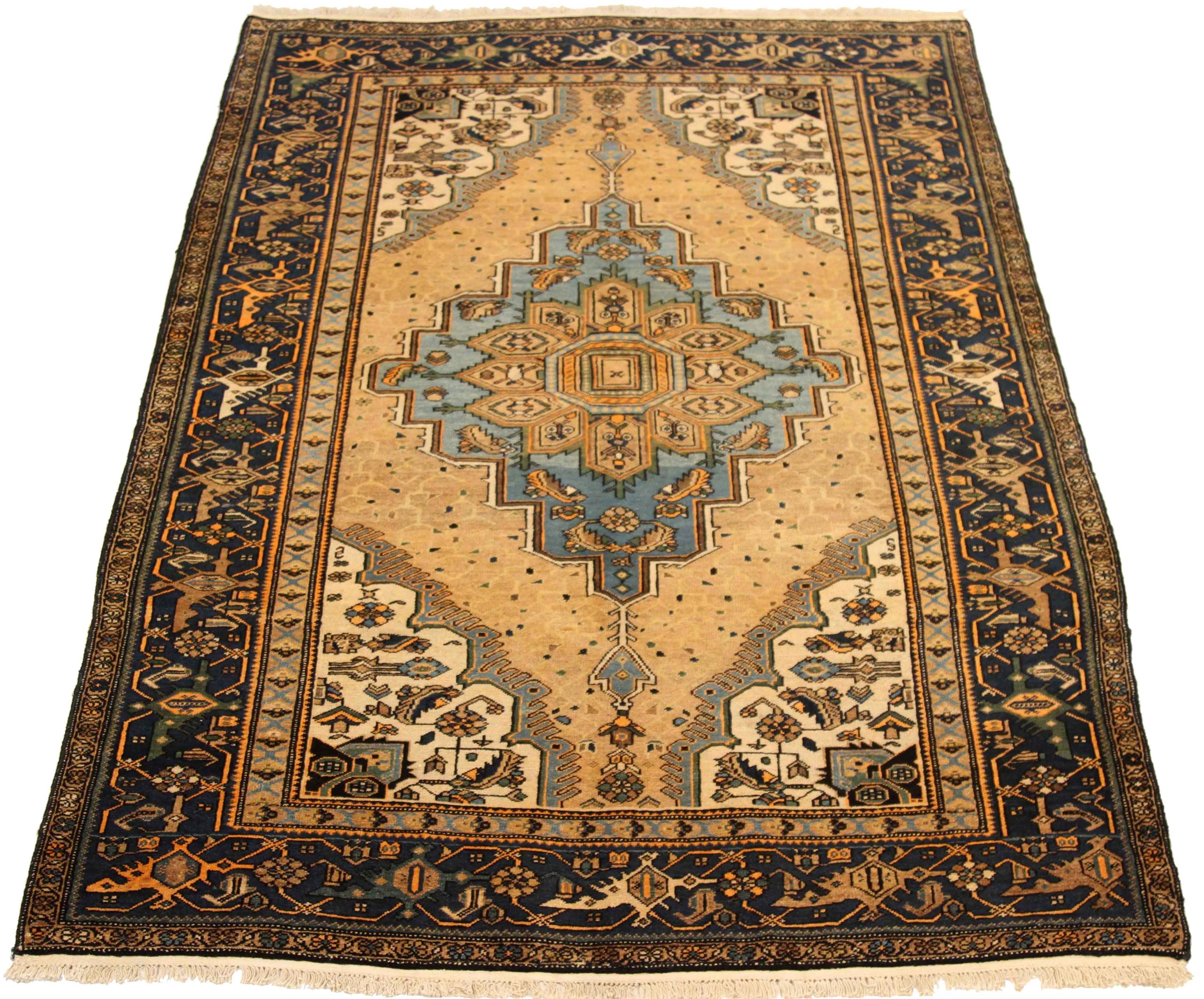 Thumbnail 2 for Antique Persian Farahan Traditional Rug 75003