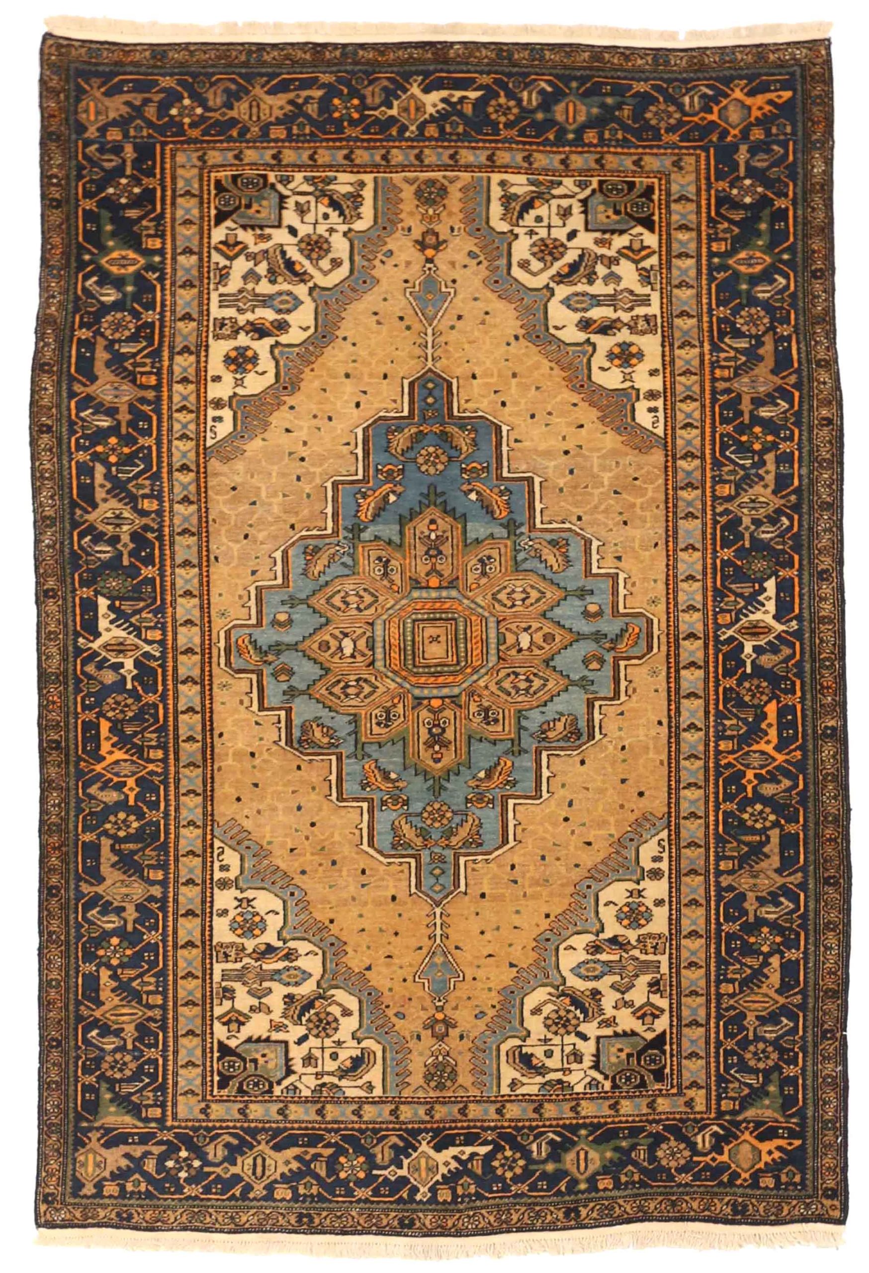Thumbnail 4 for Antique Persian Farahan Traditional Rug 75003