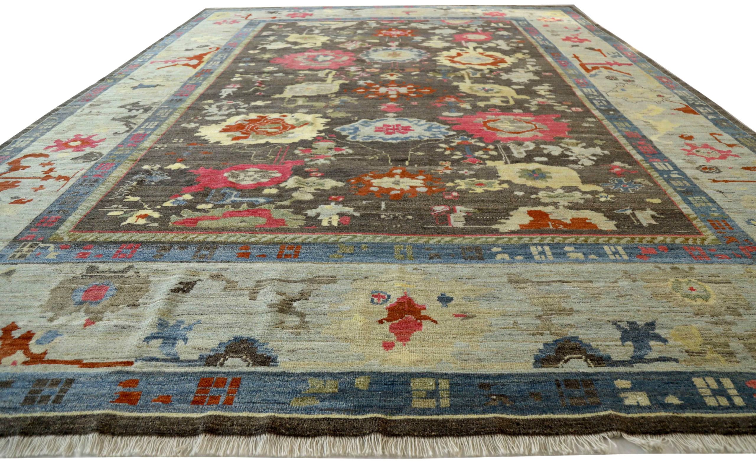 Thumbnail 9 for Turkey Oushak Tribal Rug 90707