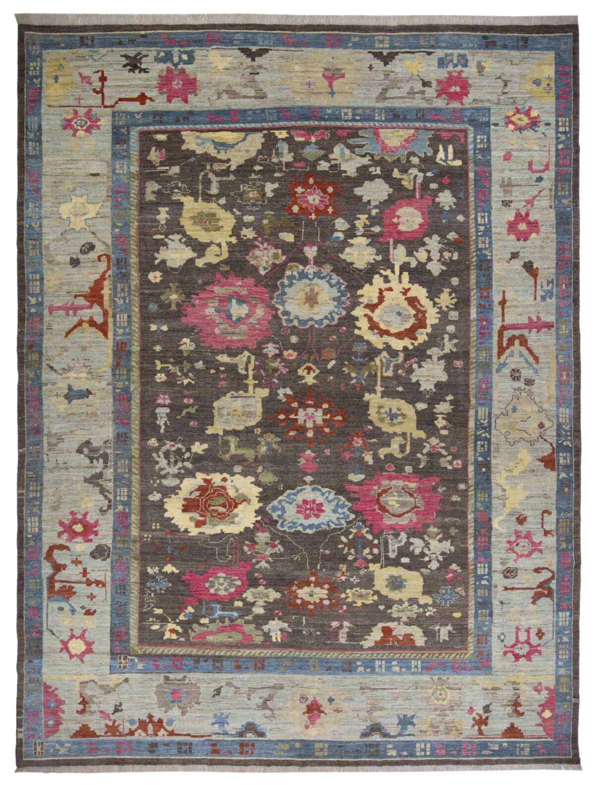 Thumbnail 14 for Turkey Oushak Tribal Rug 90707