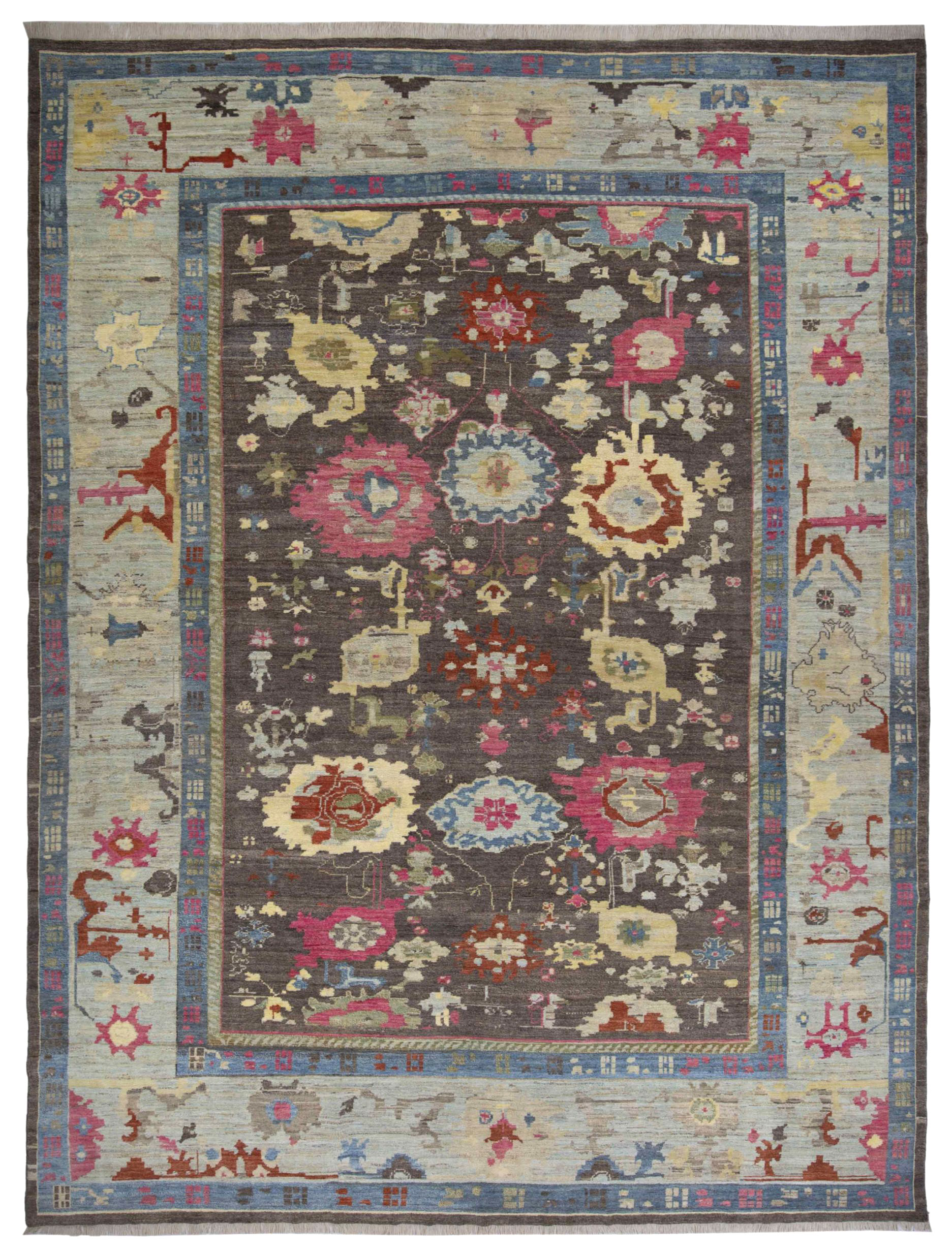 Thumbnail 4 for Turkey Oushak Tribal Rug 90707