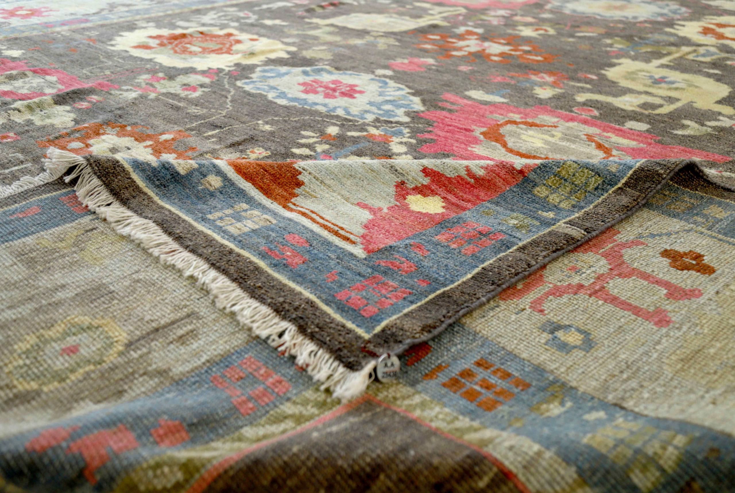 Thumbnail 10 for Turkey Oushak Tribal Rug 90707