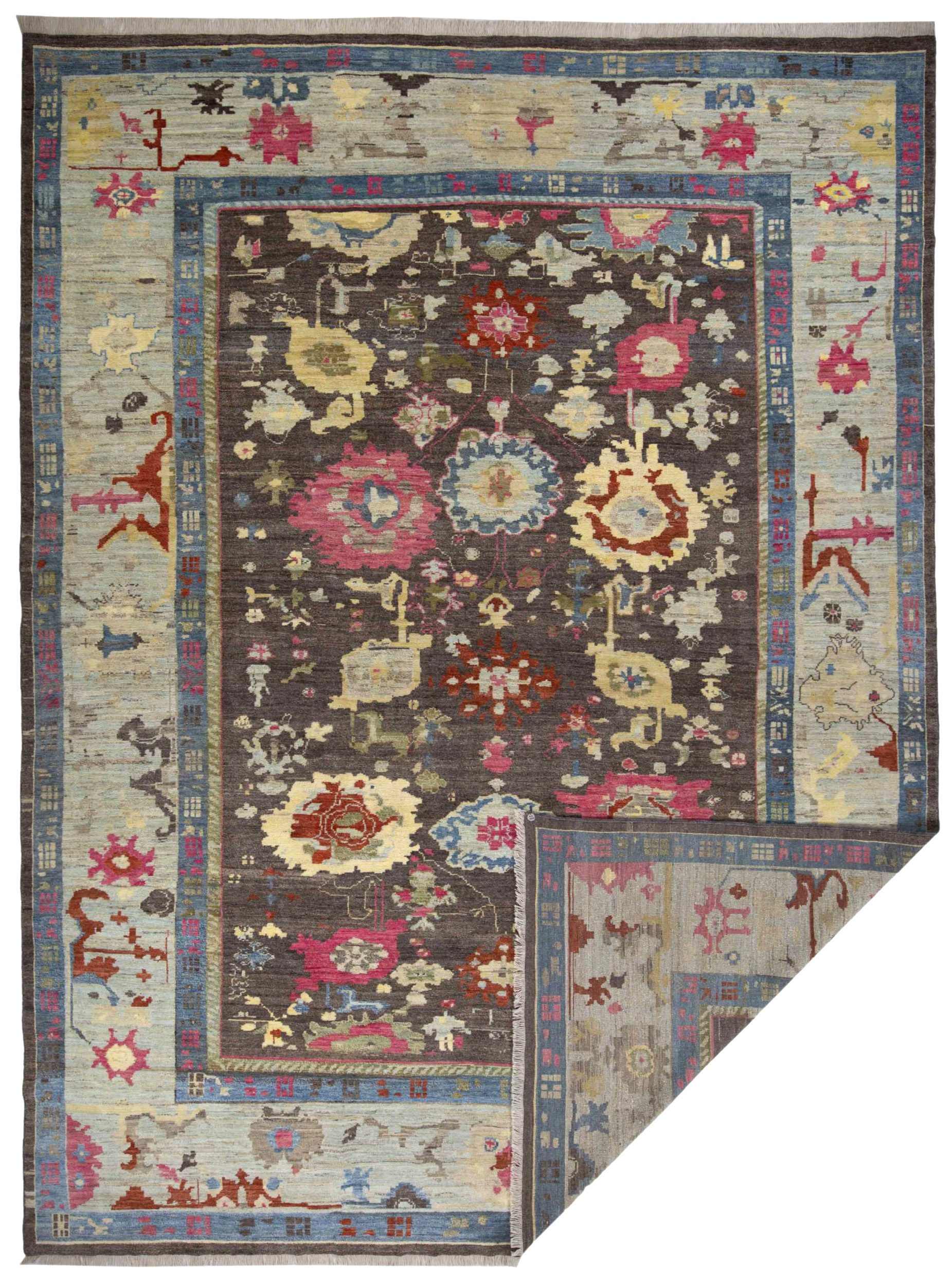 Thumbnail 8 for Turkey Oushak Tribal Rug 90707