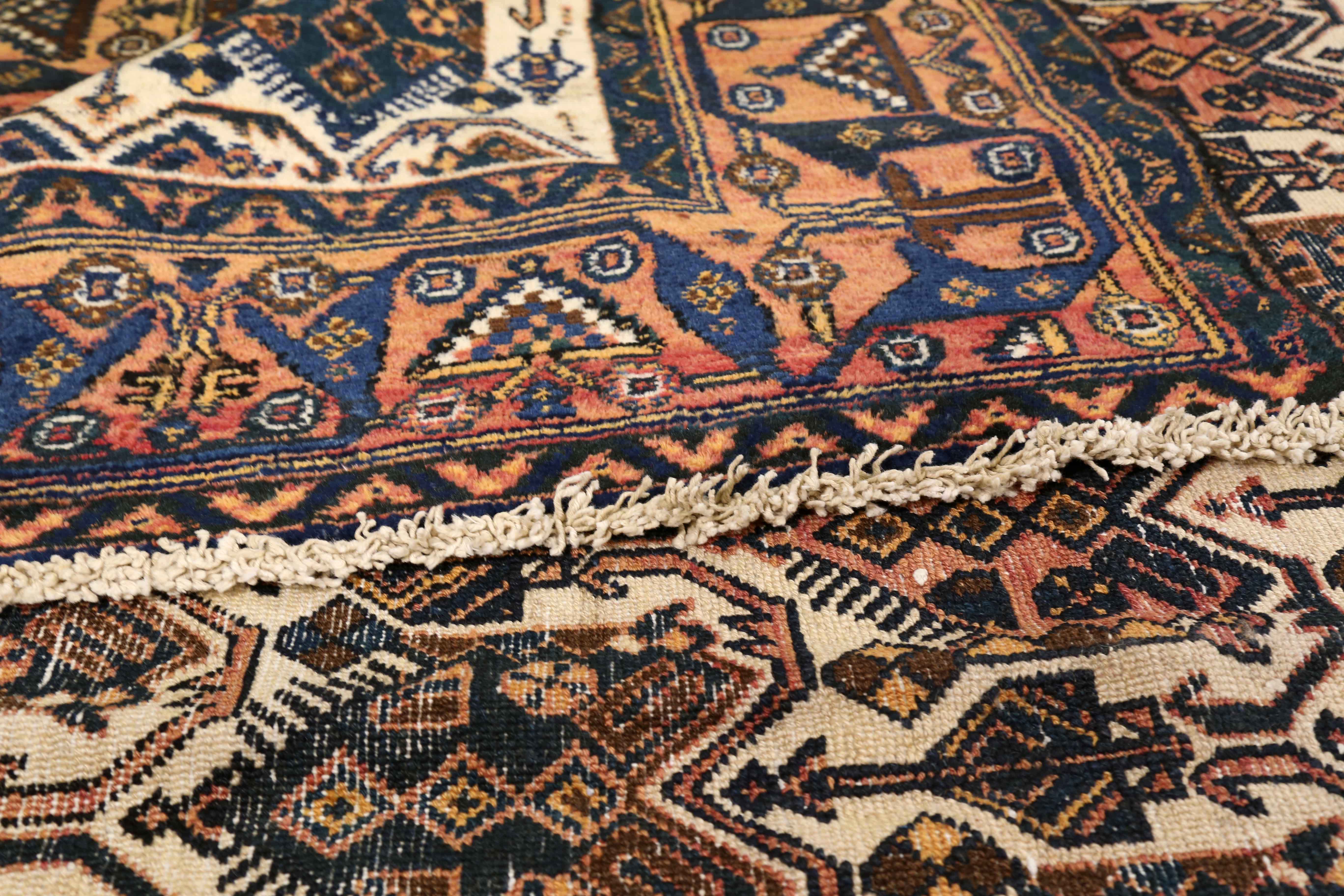 Thumbnail 4 for Antique Persian Sirjan Traditional Rug 75060