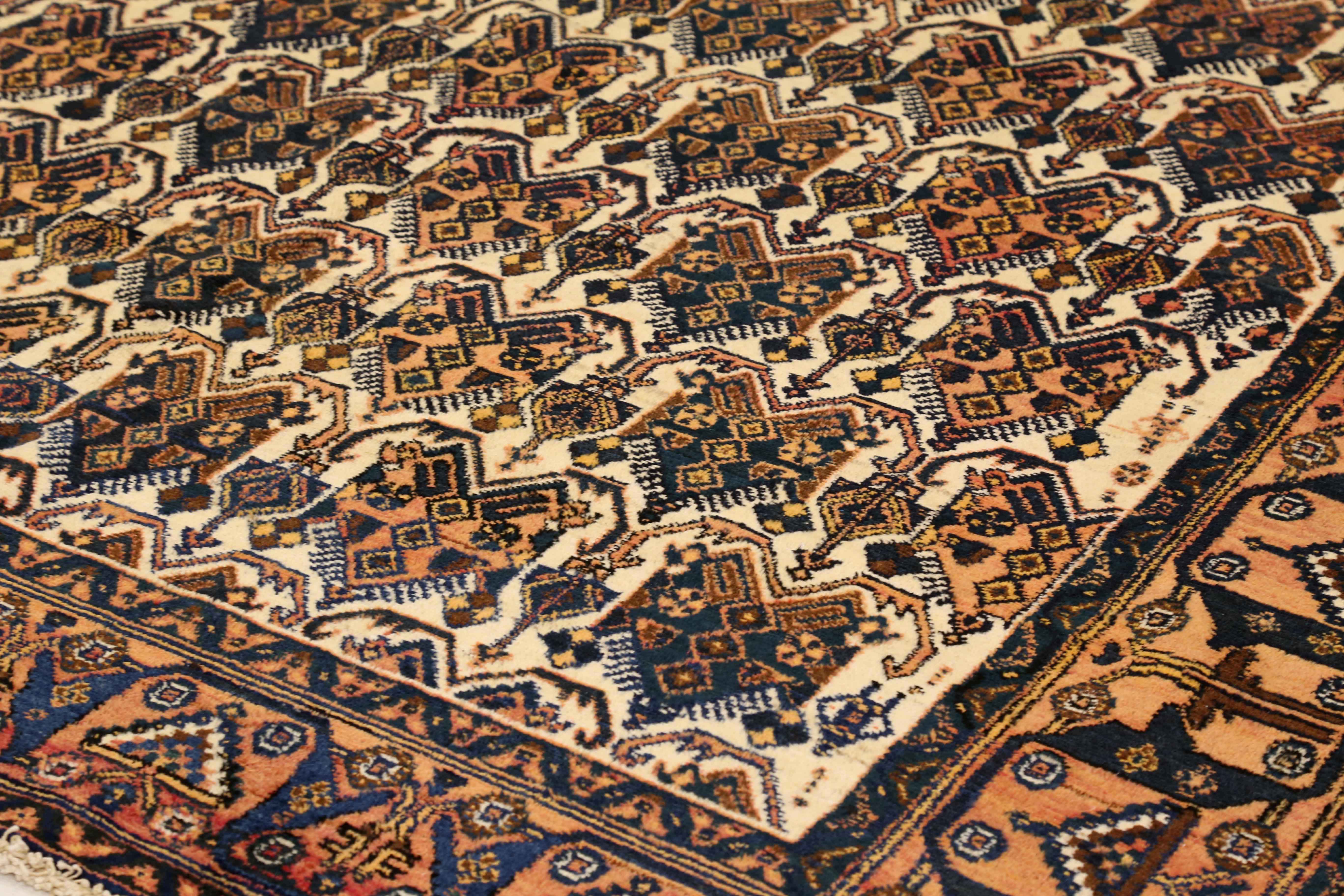 Thumbnail 3 for Antique Persian Sirjan Traditional Rug 75060