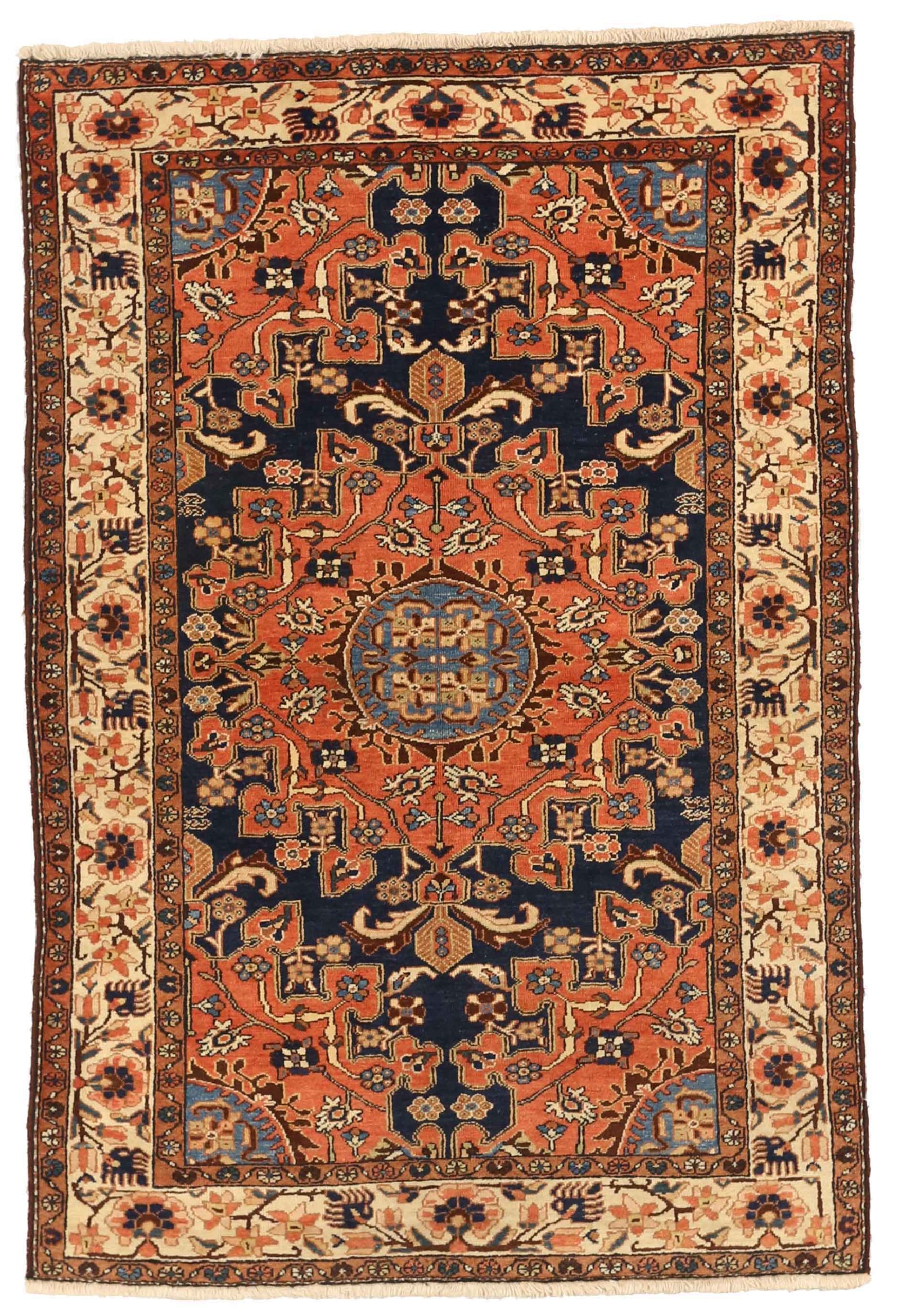 Thumbnail 3 for Antique Persian Hamadan Traditional Rug 75044