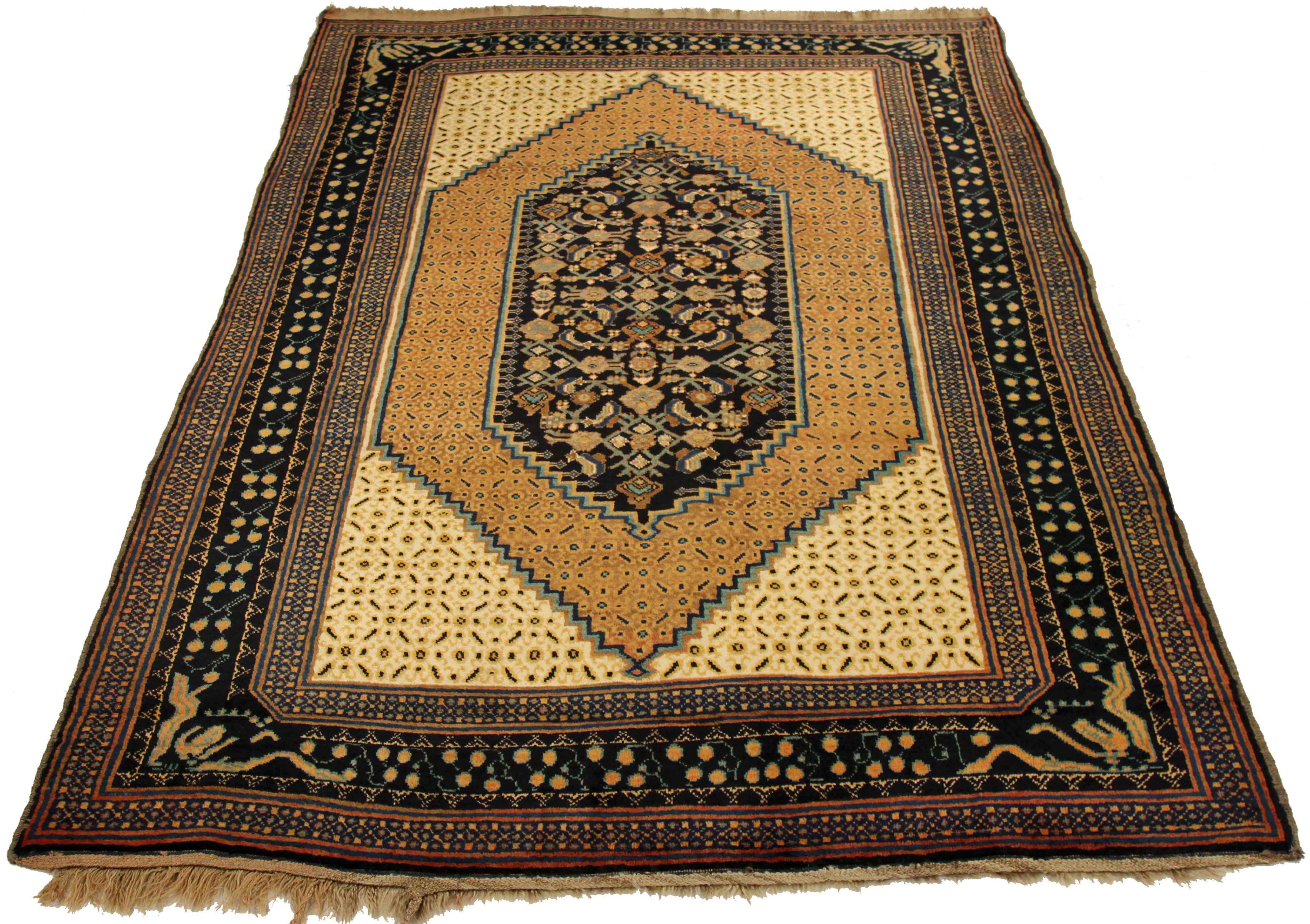 Thumbnail 4 for Antique Russia Karabagh Traditional Rug 75045