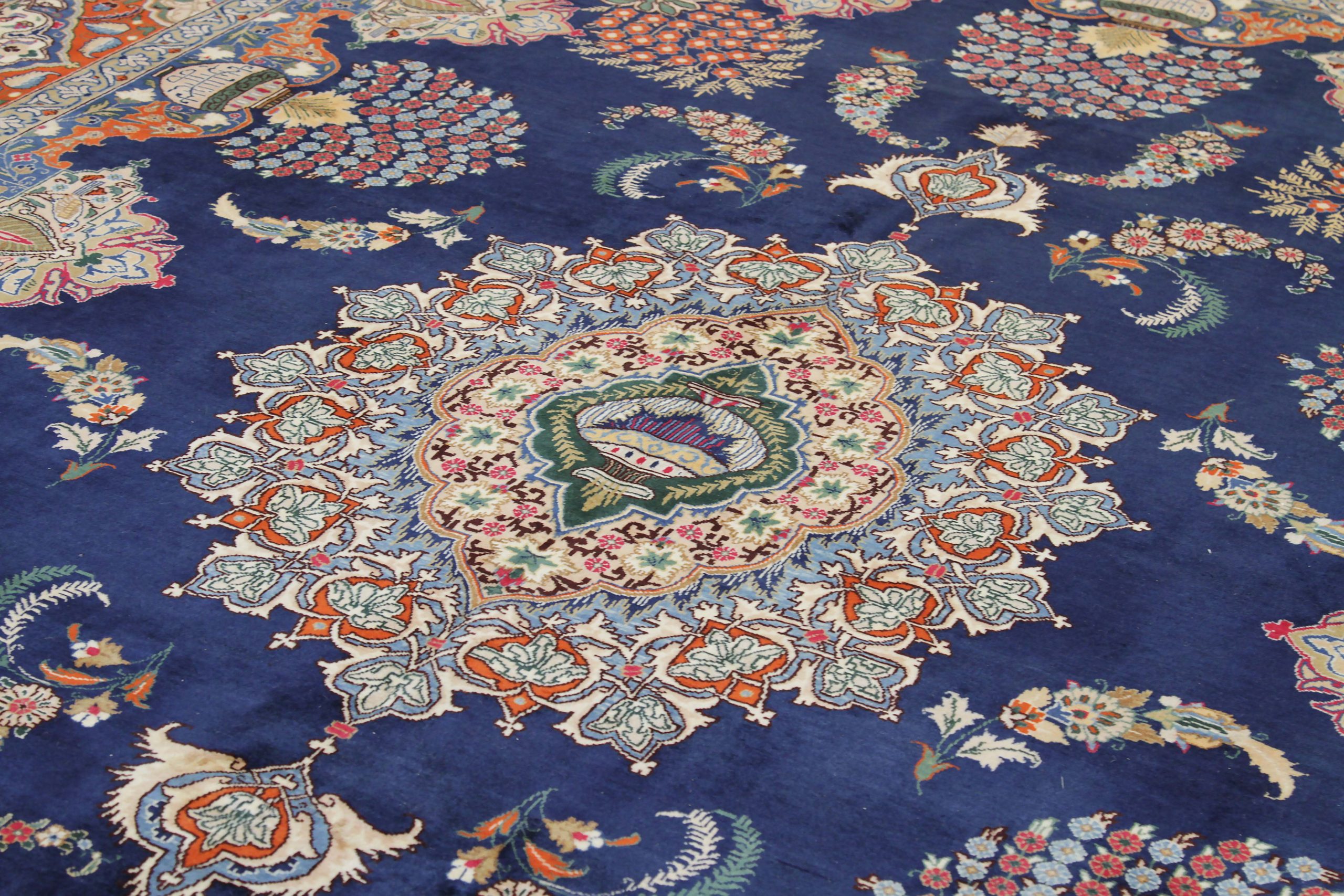 Thumbnail 5 for Antique Persian Kashmar Traditional Rug 89613