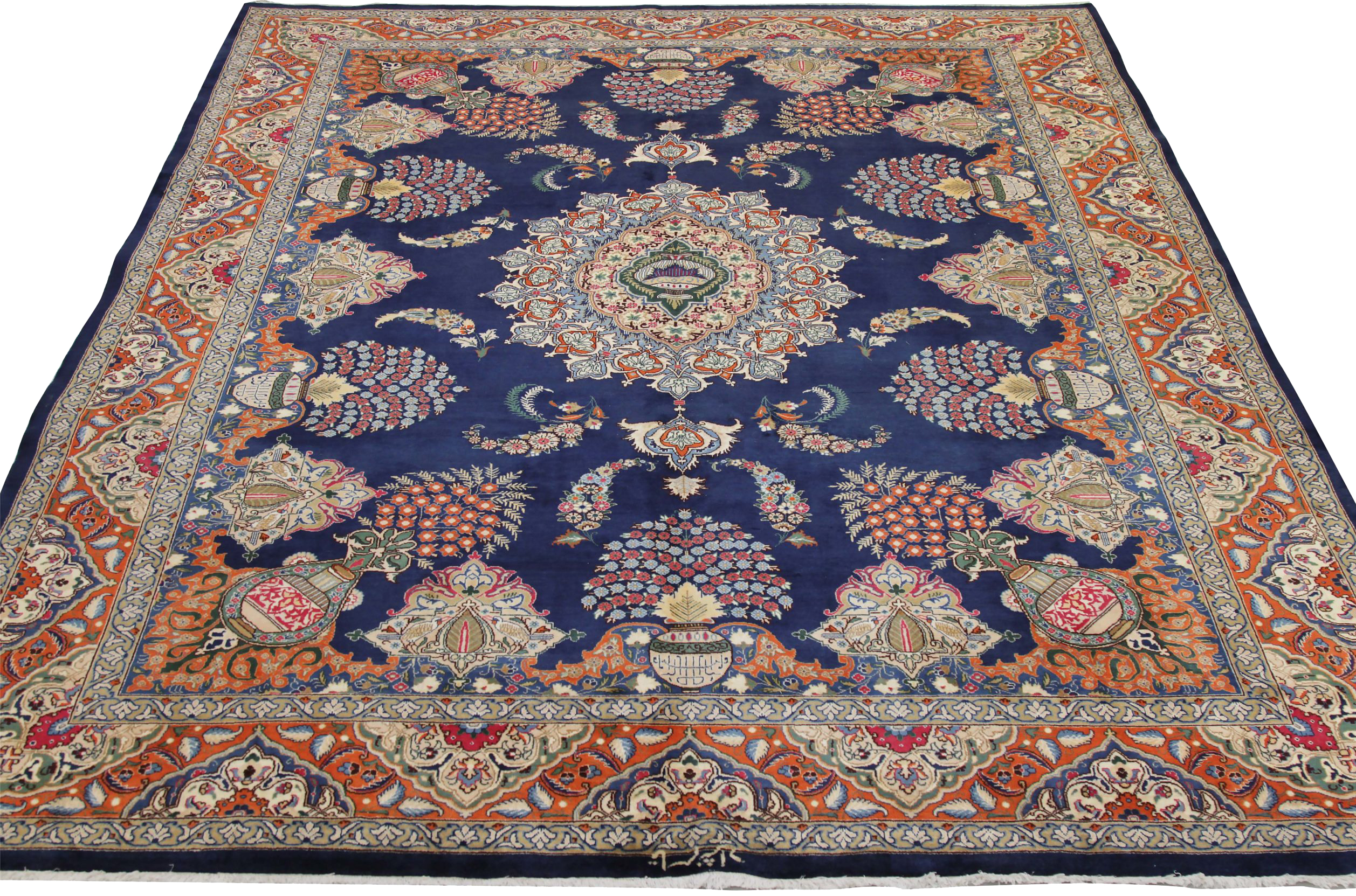 Thumbnail 2 for Antique Persian Kashmar Traditional Rug 89613