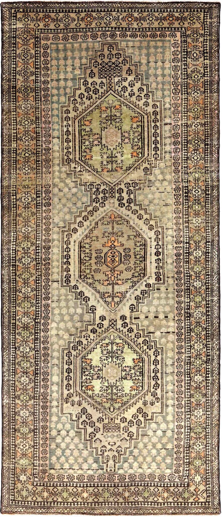 Thumbnail 15 for Antique Persian Azarbaijan Transitional Rug 91416