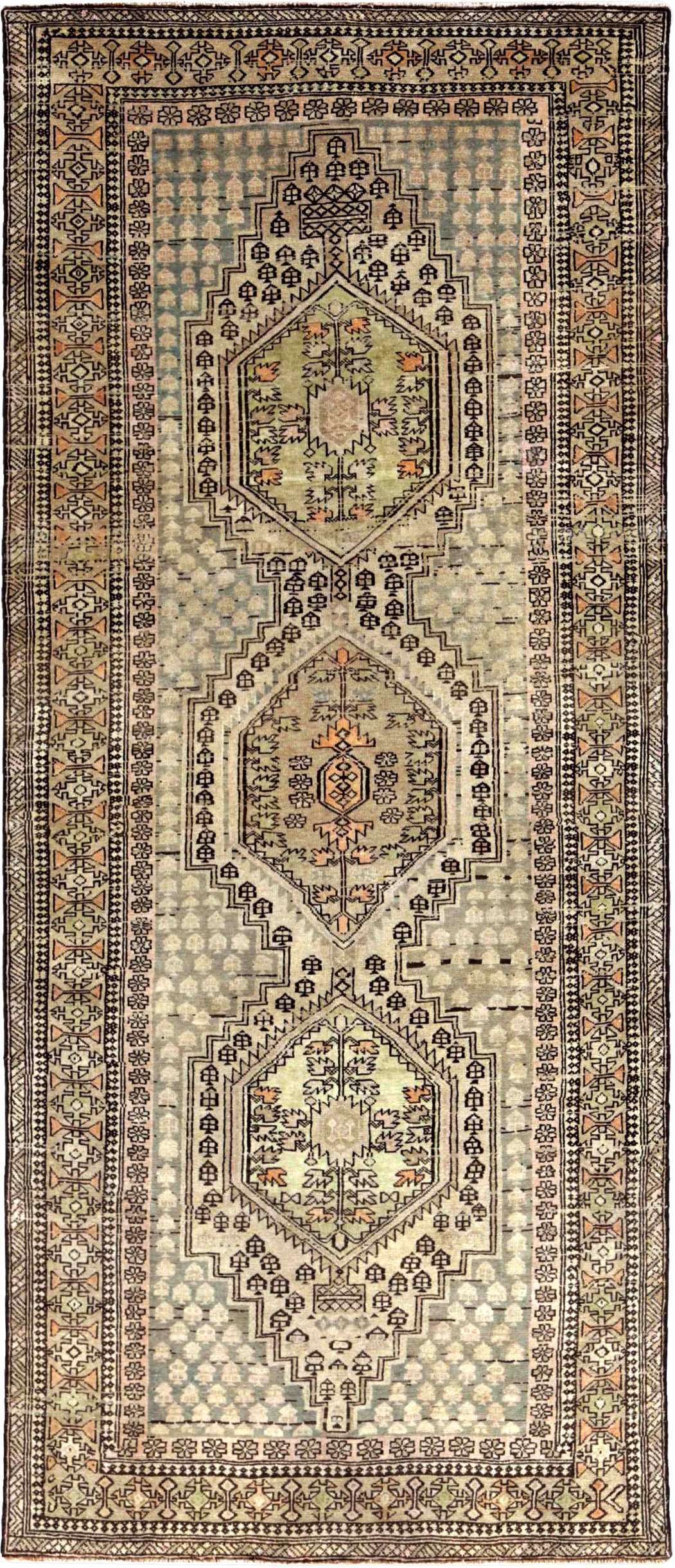 Thumbnail 3 for Antique Persian Azarbaijan Transitional Rug 91416