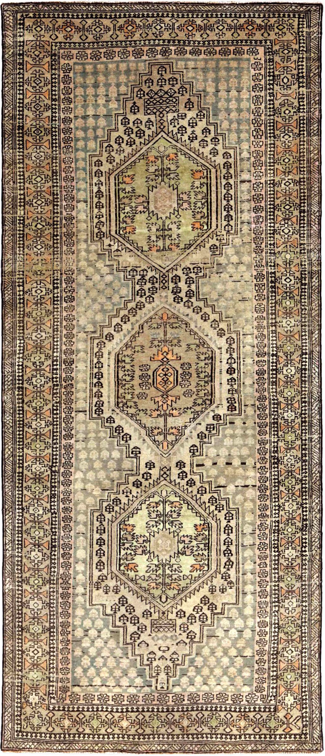 Thumbnail 14 for Antique Persian Azarbaijan Transitional Rug 91416