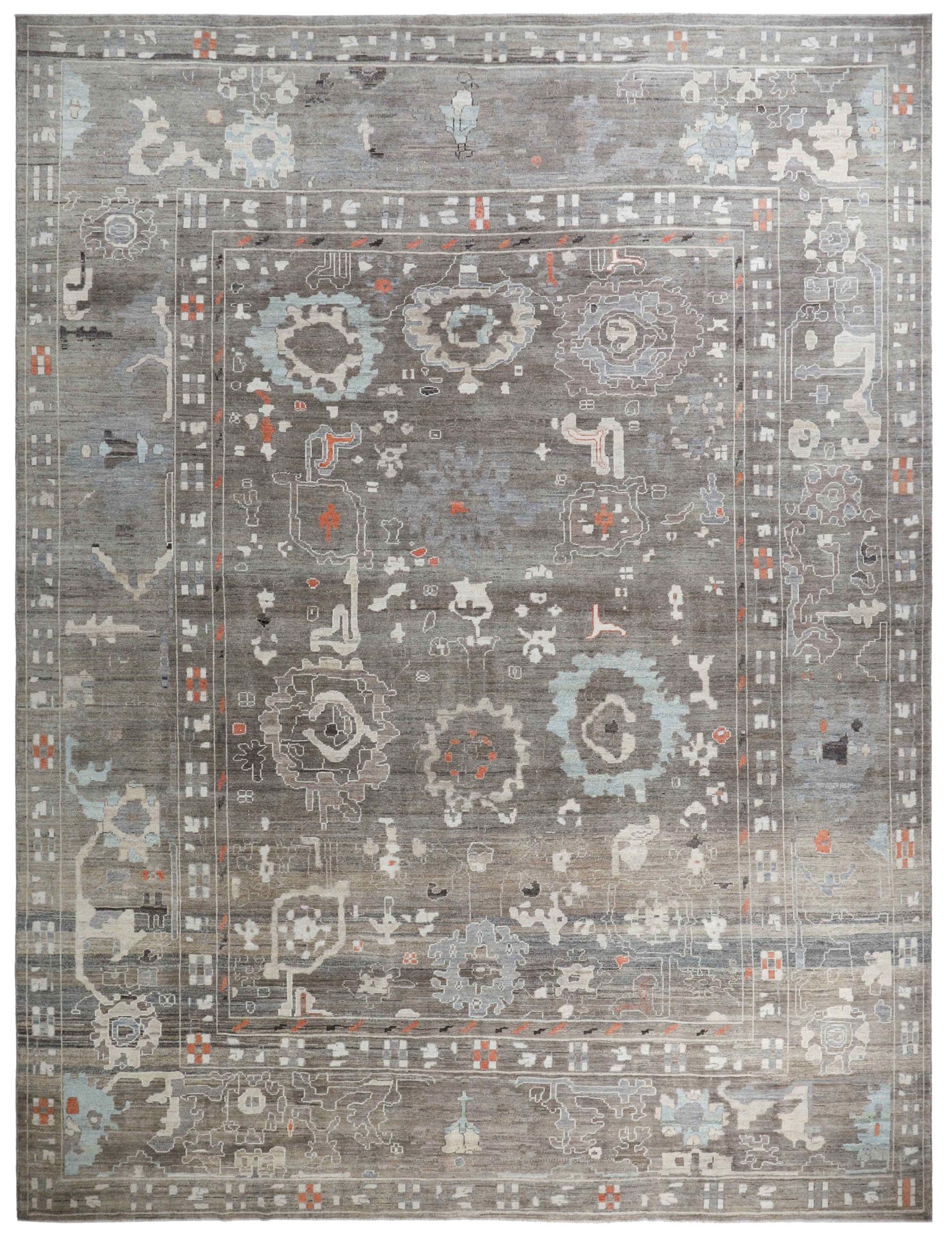 Thumbnail 13 for Turkey Oushak Tribal Rug 90705