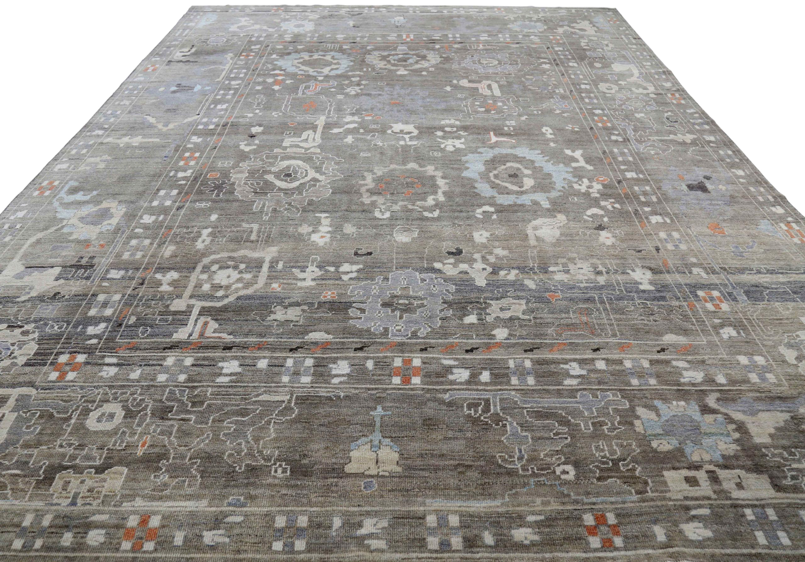 Thumbnail 2 for Turkey Oushak Tribal Rug 90705