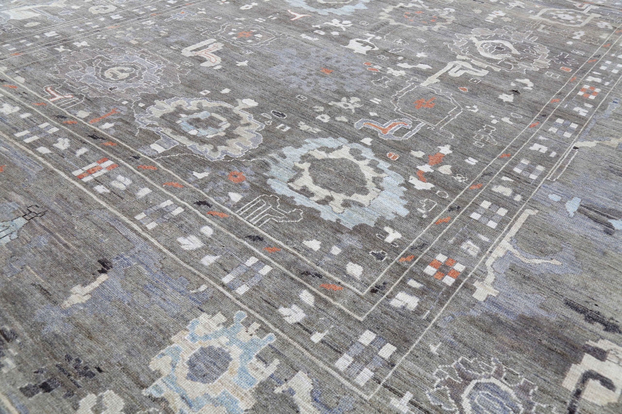 Thumbnail 5 for Turkey Oushak Tribal Rug 90705