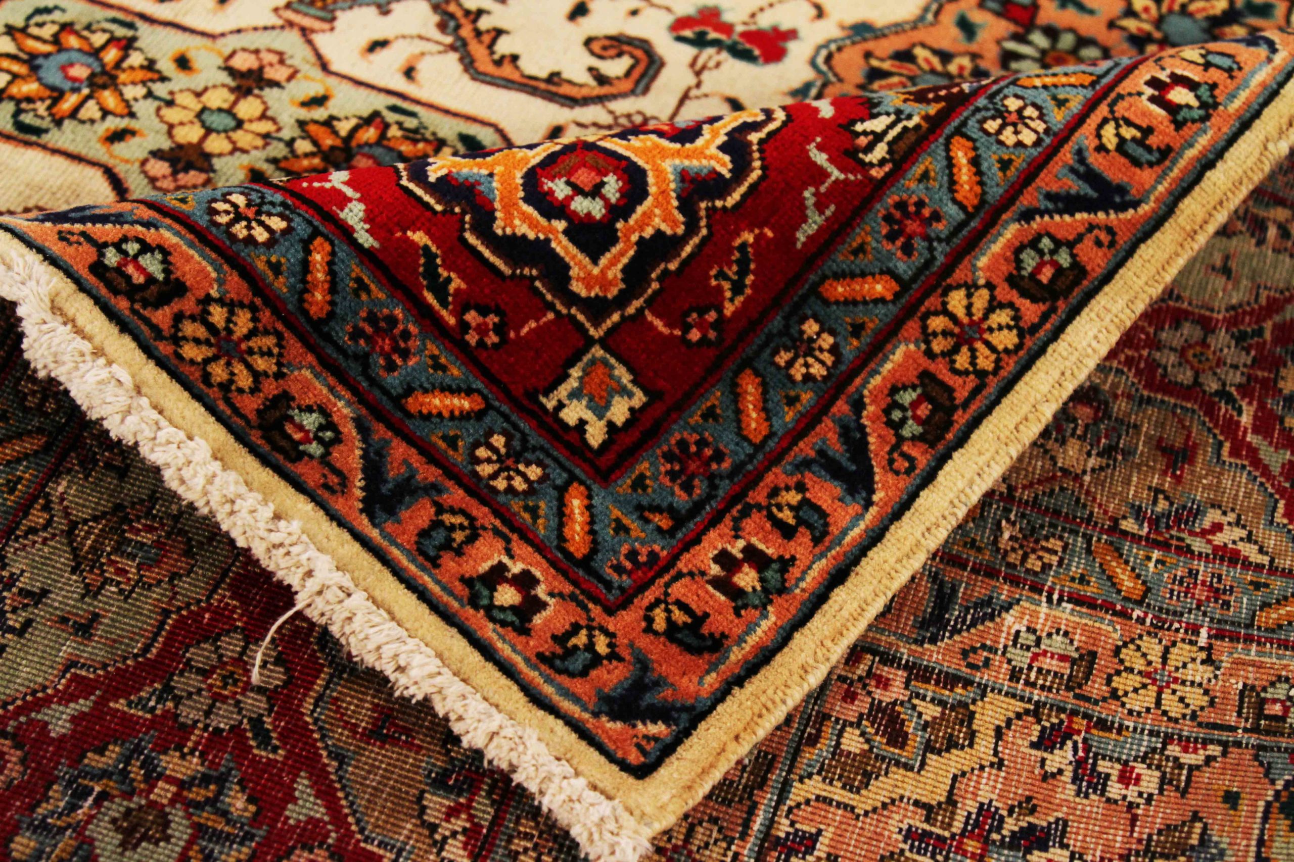 Thumbnail 5 for Antique Persian Tabriz Traditional Rug 69917