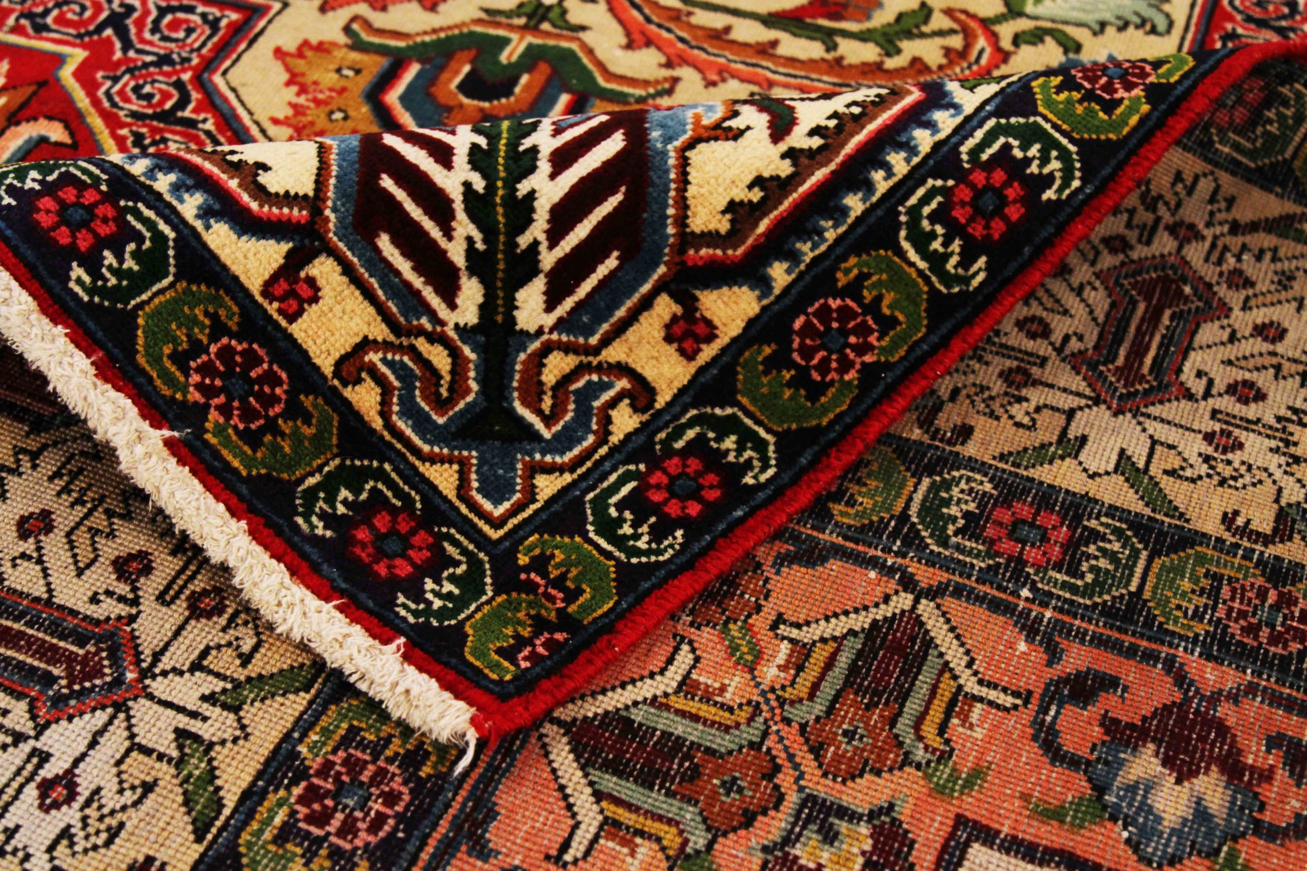 Thumbnail 4 for Antique Persian Tabriz Traditional Rug 69905