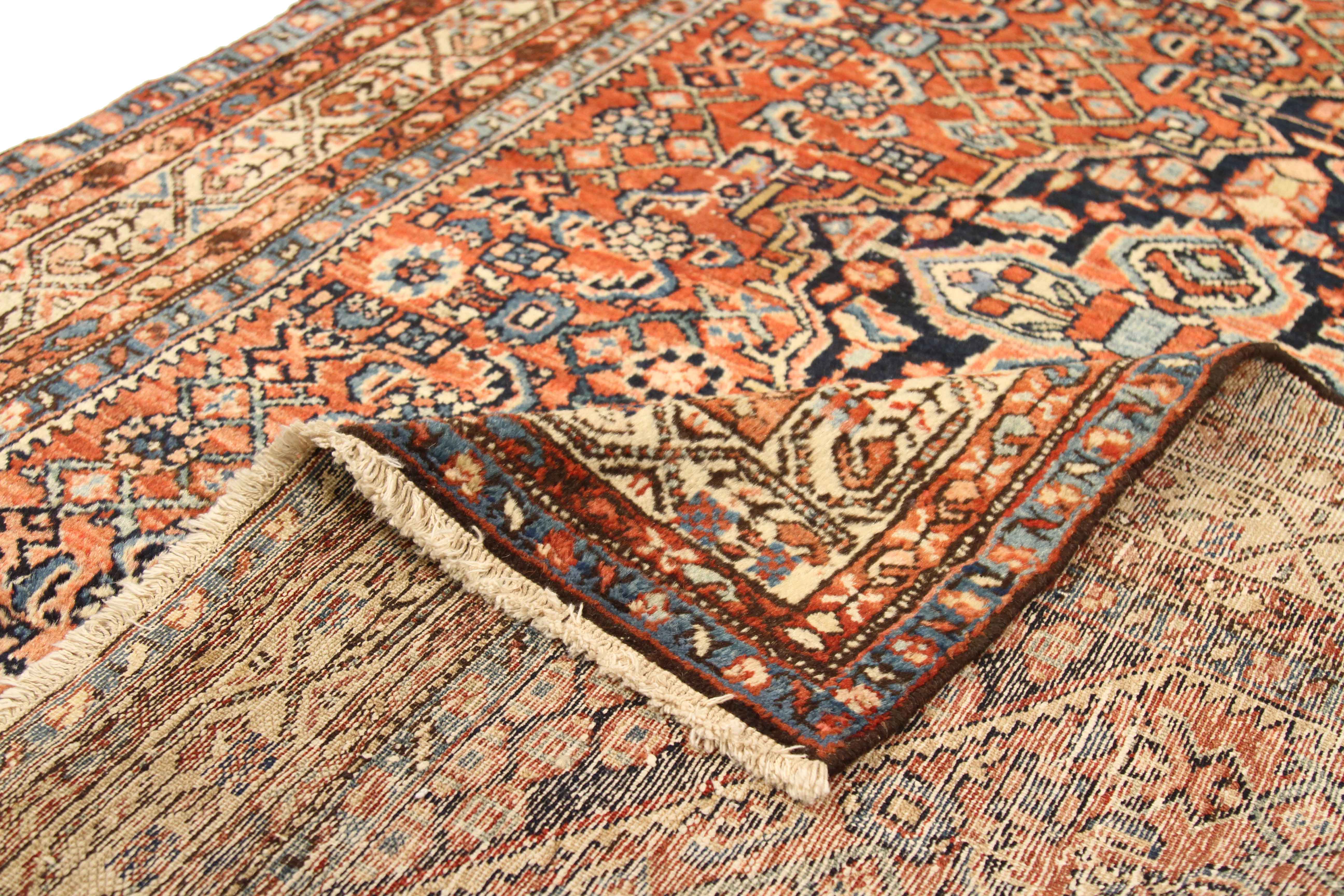 Thumbnail 2 for Antique Persian Hamadan Traditional Rug 75102