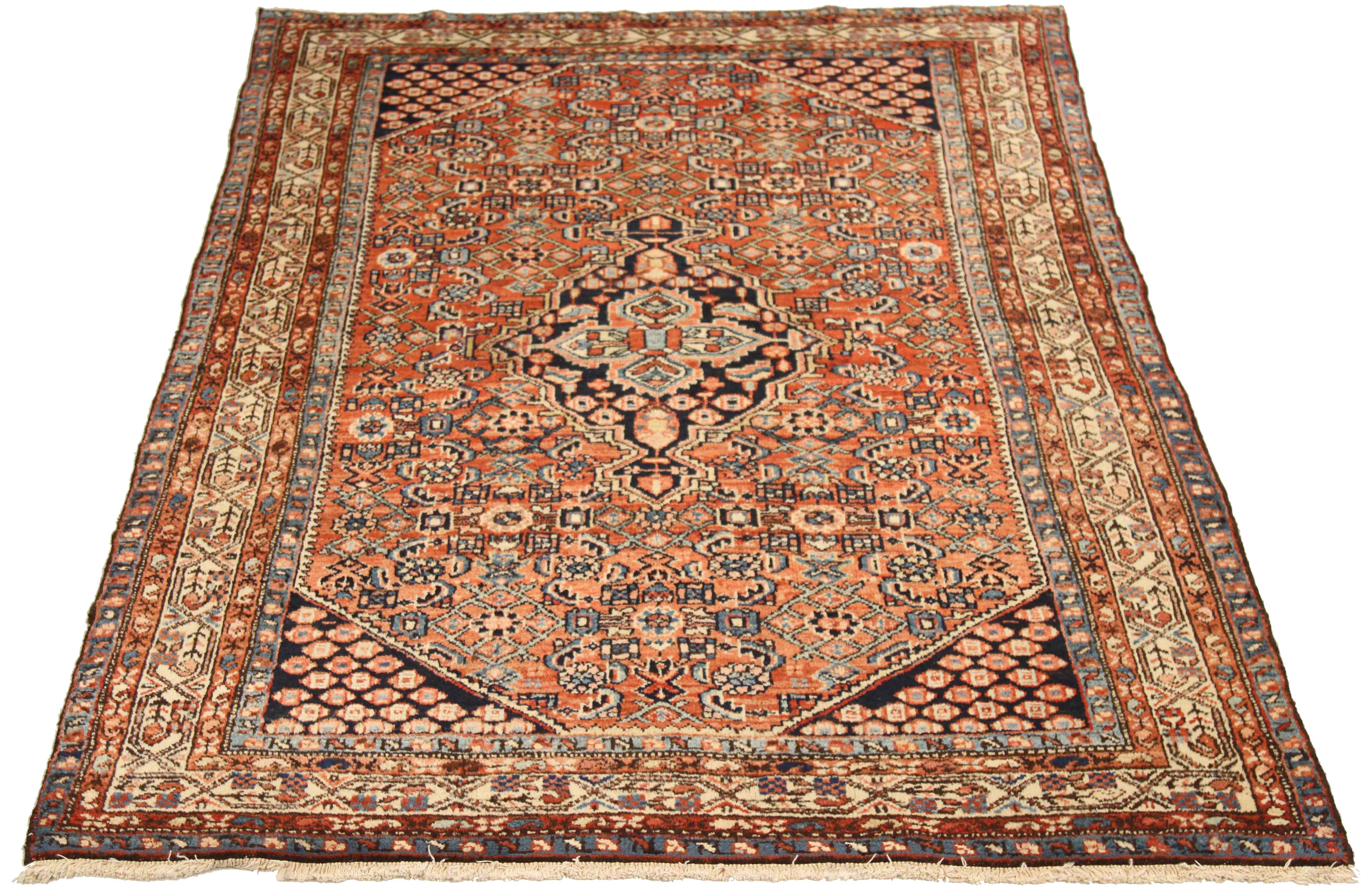 Thumbnail 3 for Antique Persian Hamadan Traditional Rug 75102