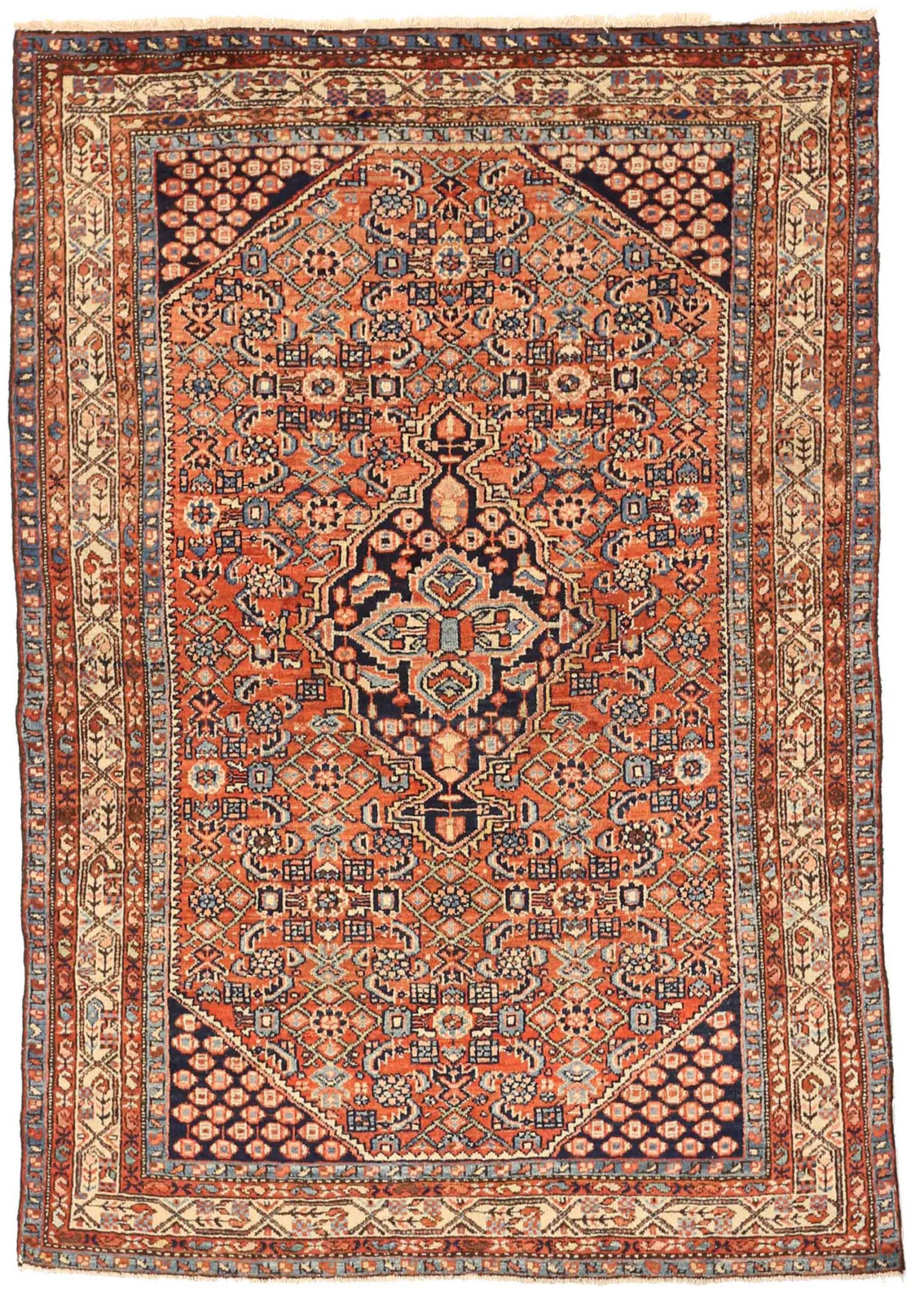 Thumbnail 4 for Antique Persian Hamadan Traditional Rug 75102